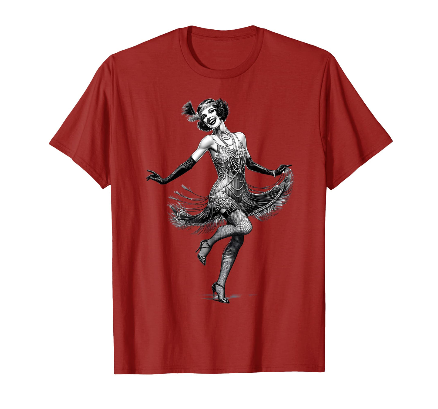 ROARING 1920's Great, Gatsby Glamorous Woman Flapper T-Shirt
