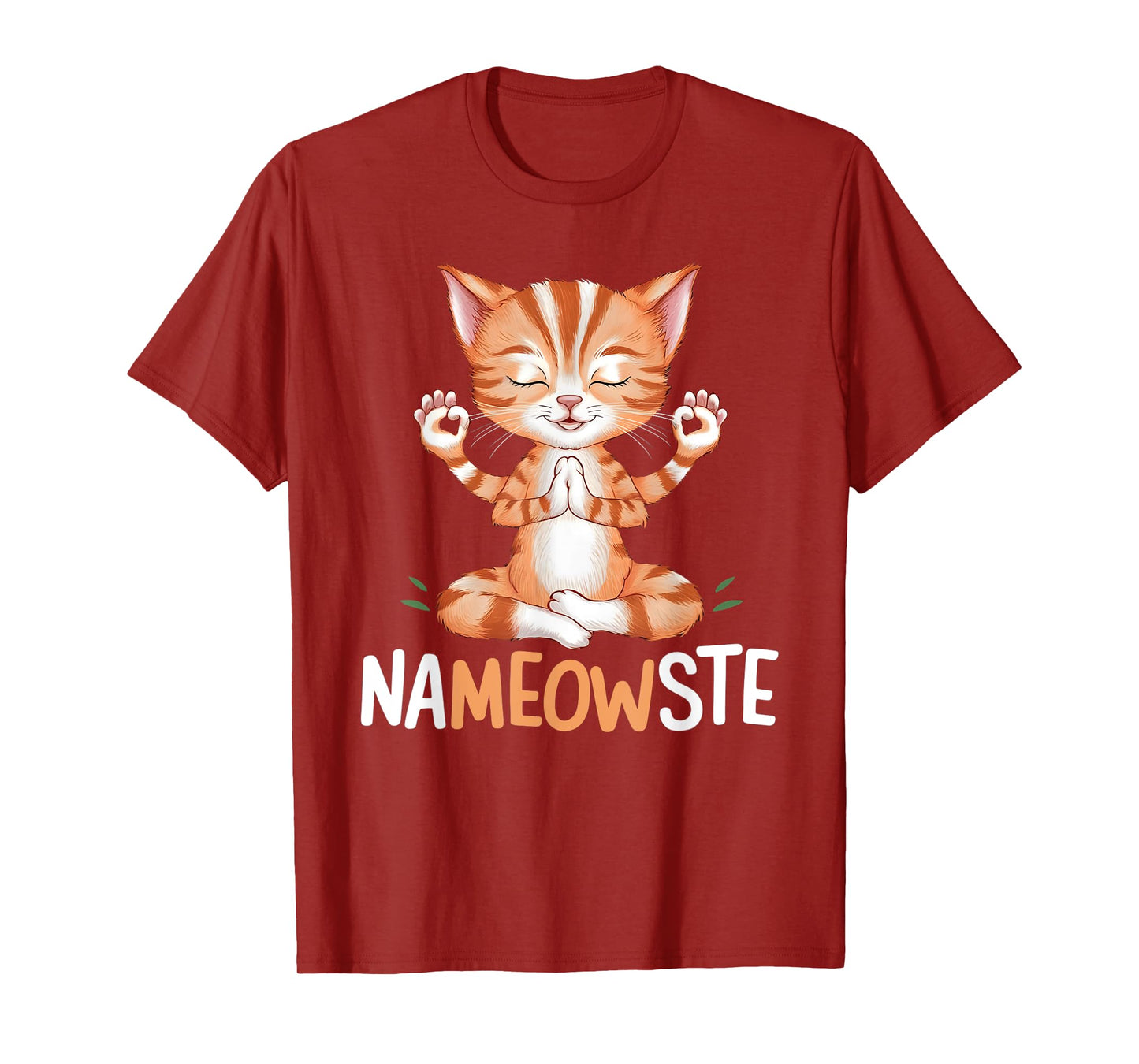 Yoga Cat Nameowste Meditation Zen Kitten Namaste Funny T-Shirt