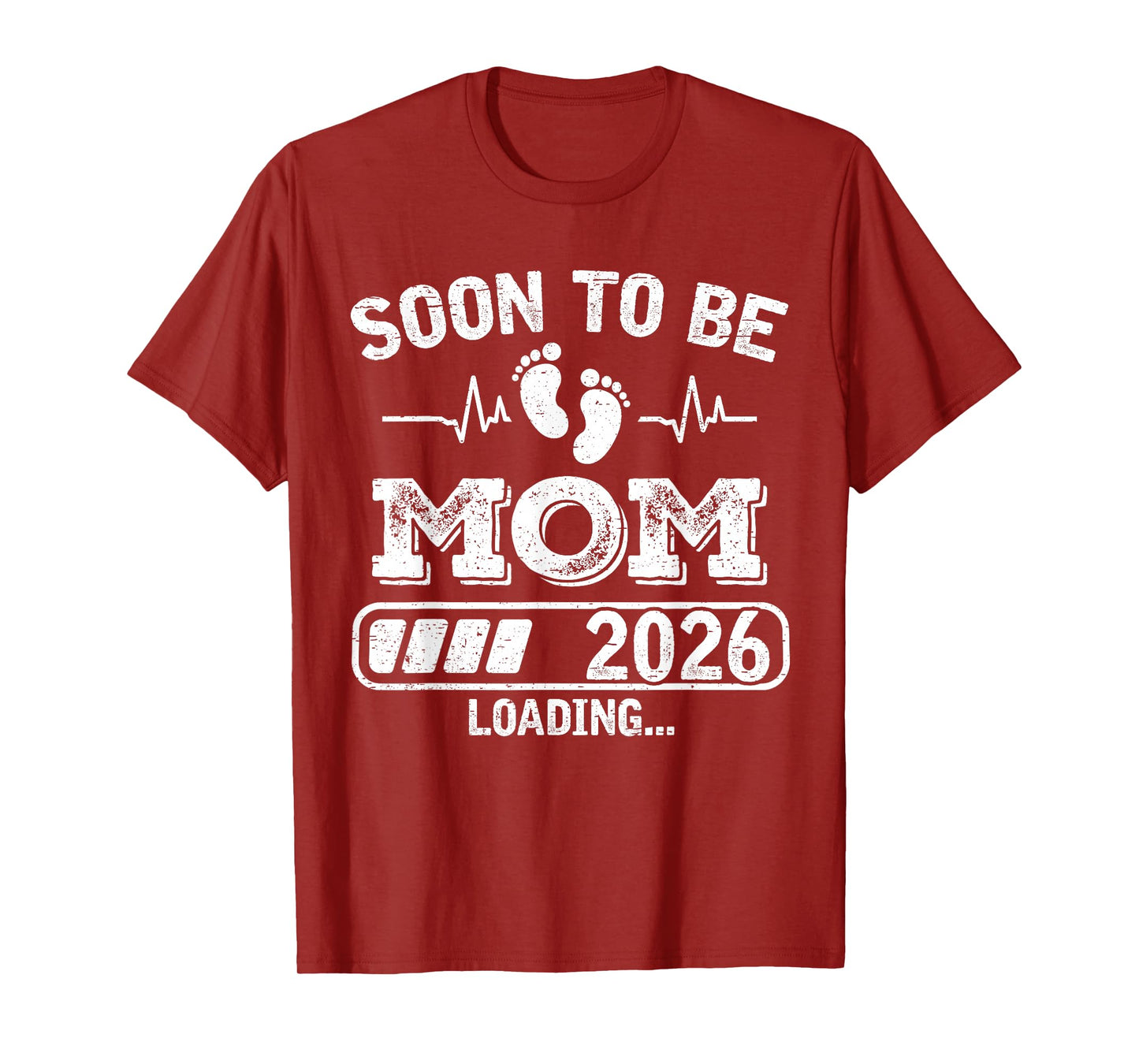 Soon to Be Mom 2026 Loading Funny Pregnancy Announcement T-Shirt