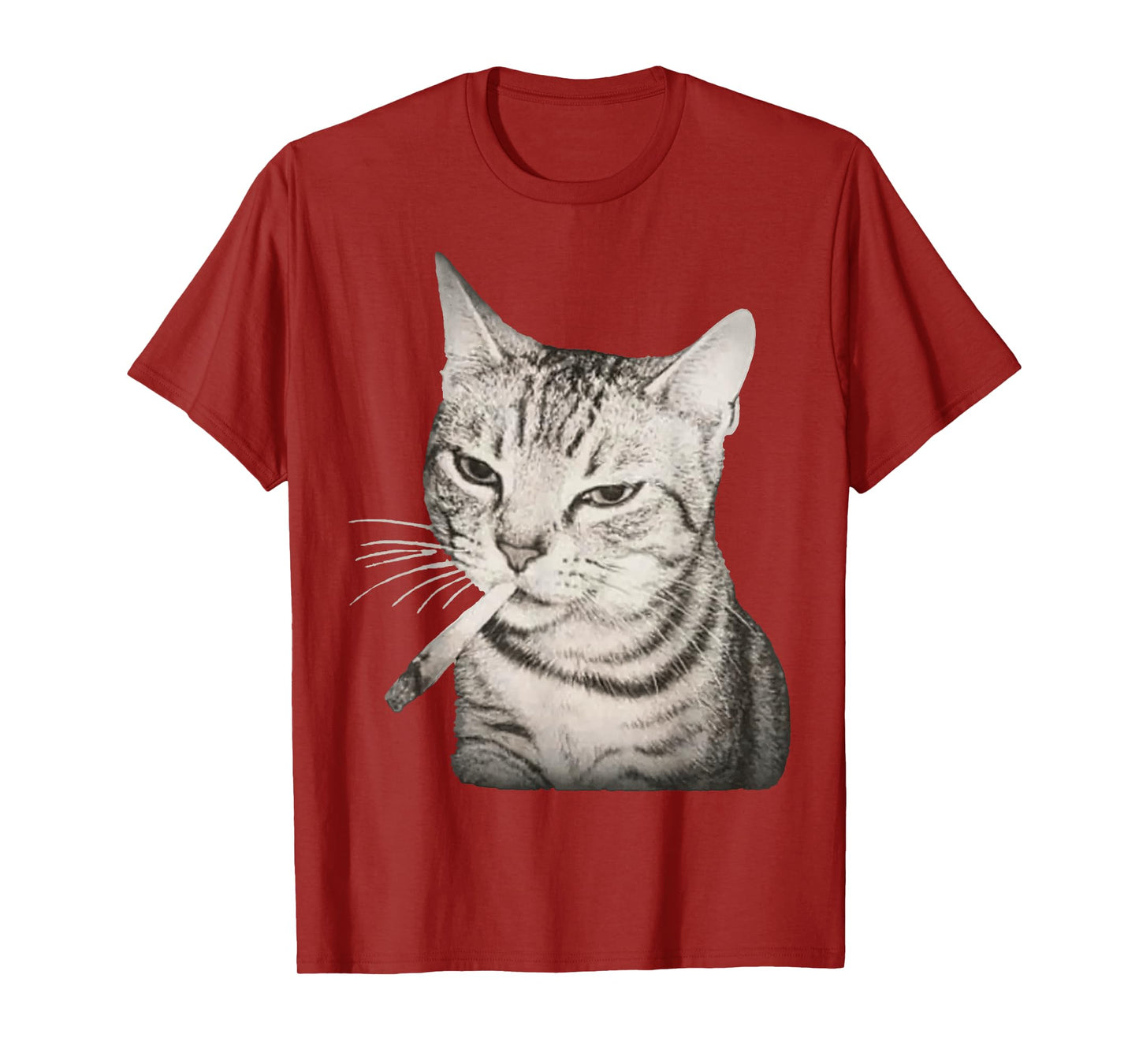 Funny Smoking Cat Cigarette Kitty Gen Z Meme T-Shirt