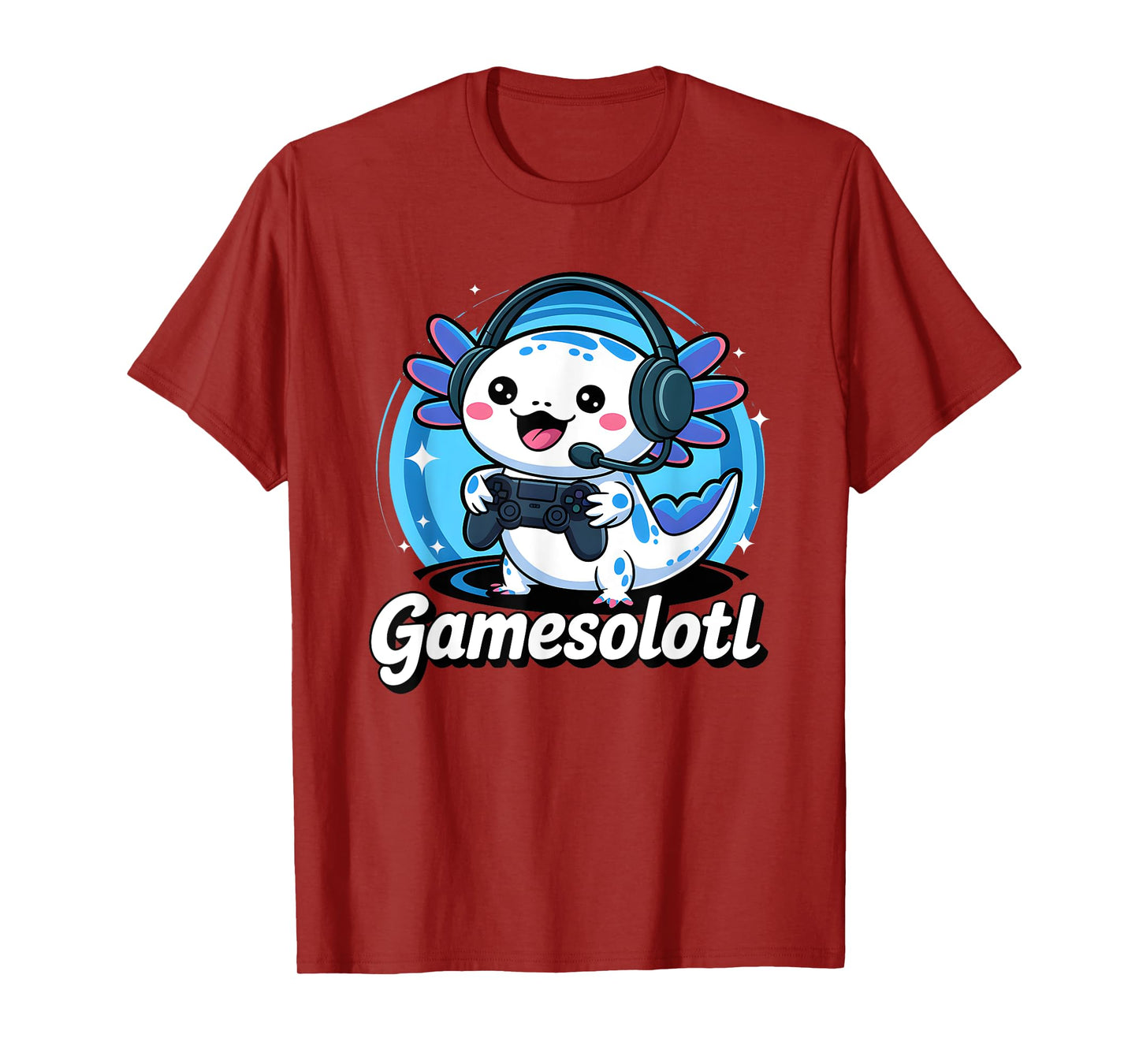 Gamesolotl Cute Axolotl Gaming Fun T-Shirt