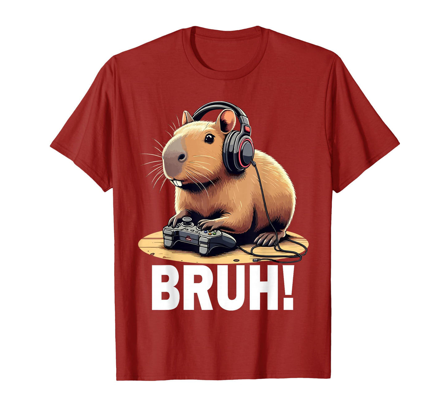 Bruh Capybara Funny Video Games Capybara Gamer Boys T-Shirt