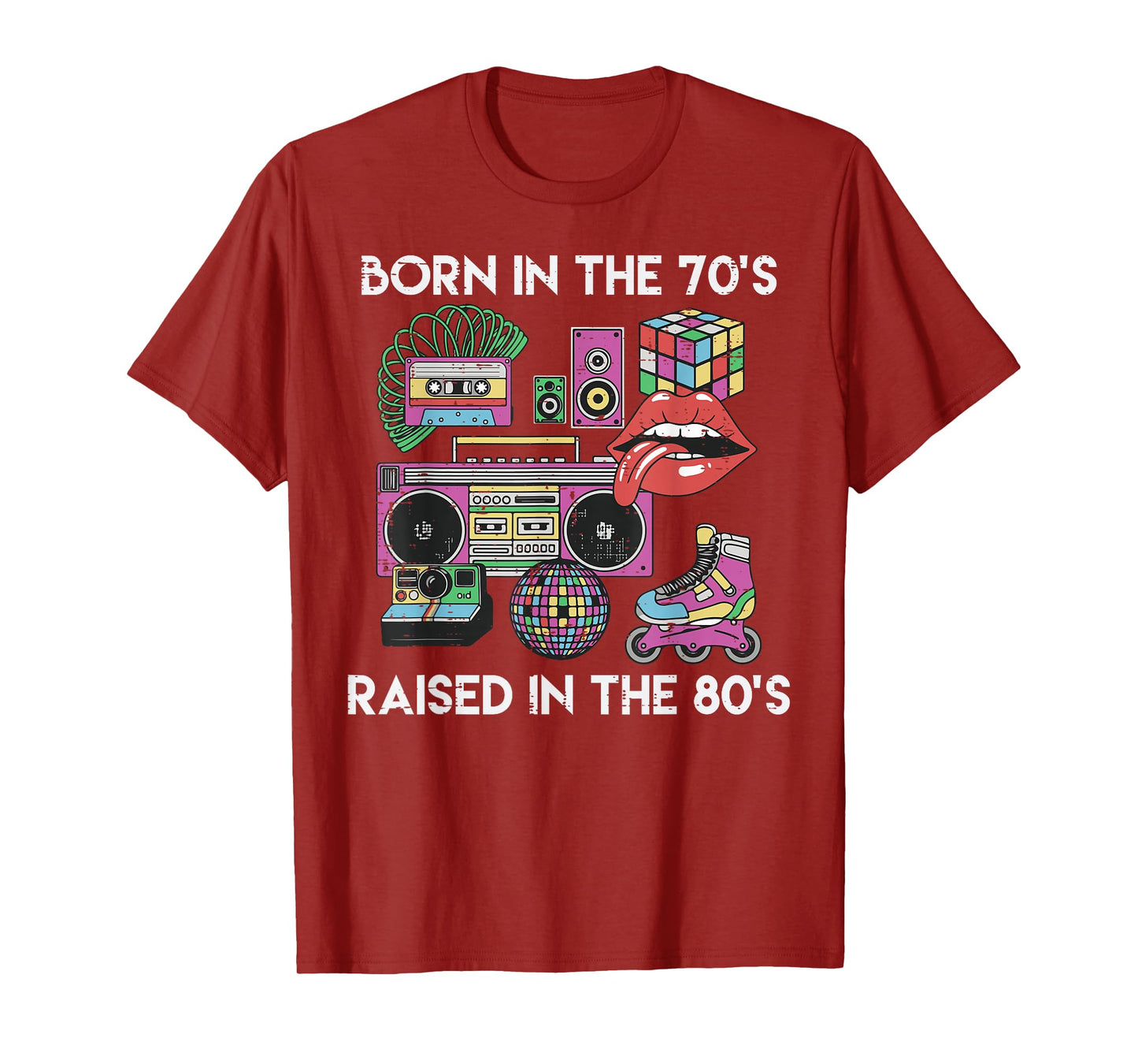 Born in 70s Raised 80s Cool Gen X Throwback Vibes Men Women T-Shirt