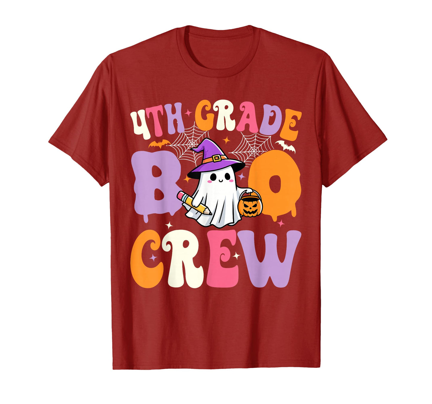 4th Grade Boo Crew Spooky Fourth Grade Halloween Teacher T-Shirt