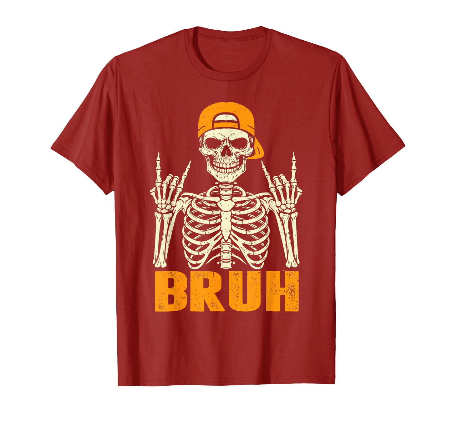Cool Bruh Rocker Skeleton Halloween Punk Rock Men Boys Kids T-Shirt