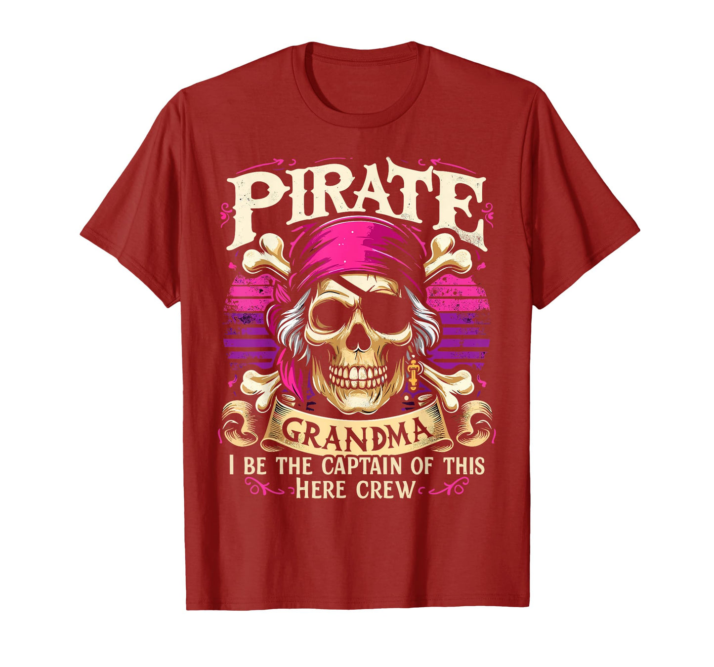 Pirate Grandma Funny Captain Pirate T-Shirt