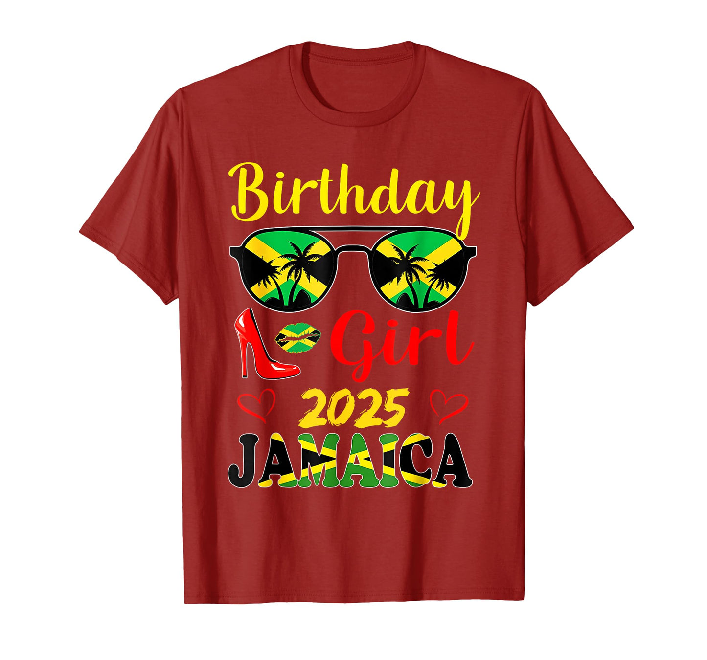 Jamaica Birthday Girls 2025 Birthday Party Squad Girls Trip T-Shirt