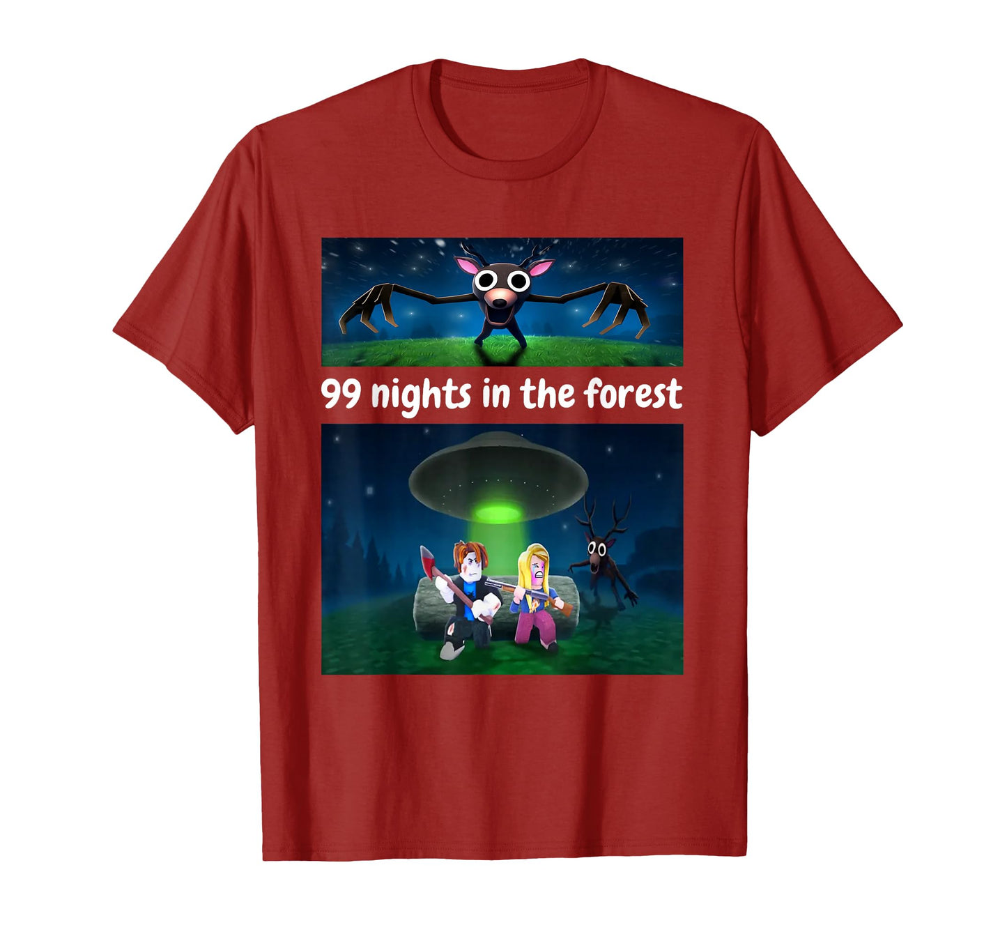 99 Nights in The Forest Funny Birthday Halloween Costume T-Shirt
