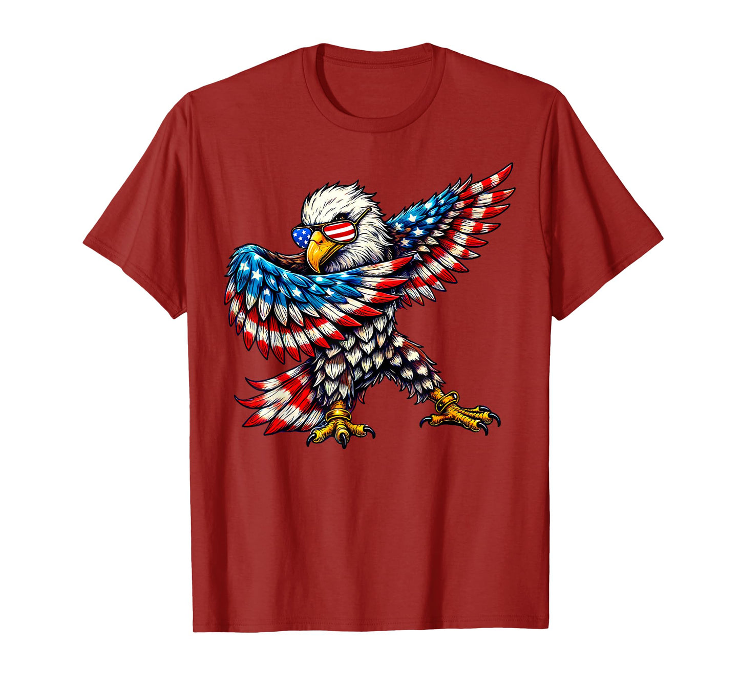 American Flag Bald Eagle Patriotic Eagle 4th of July USA T-Shirt