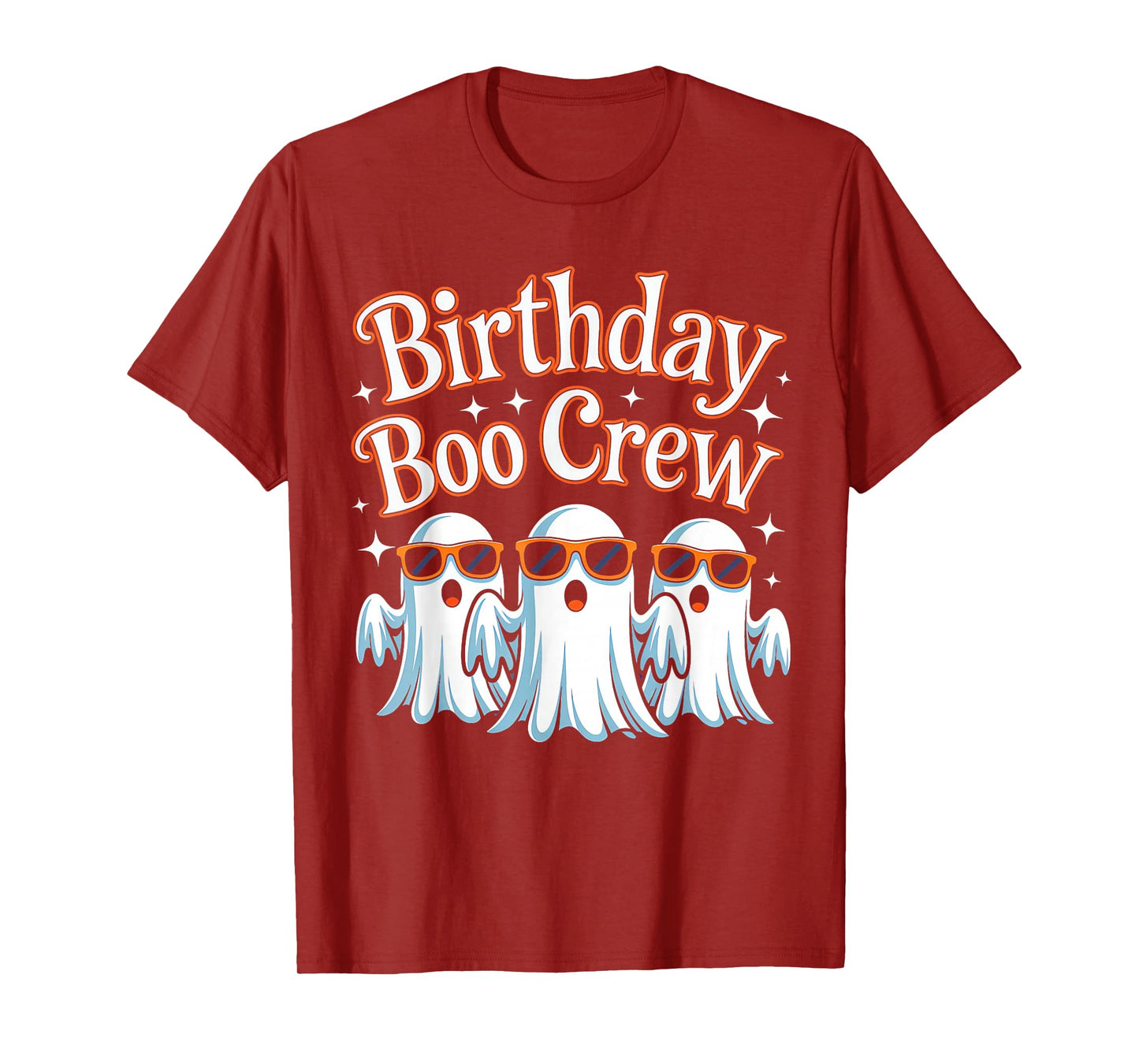 Birthday Boo Crew Matching Halloween Birthday Party Ghosts T-Shirt