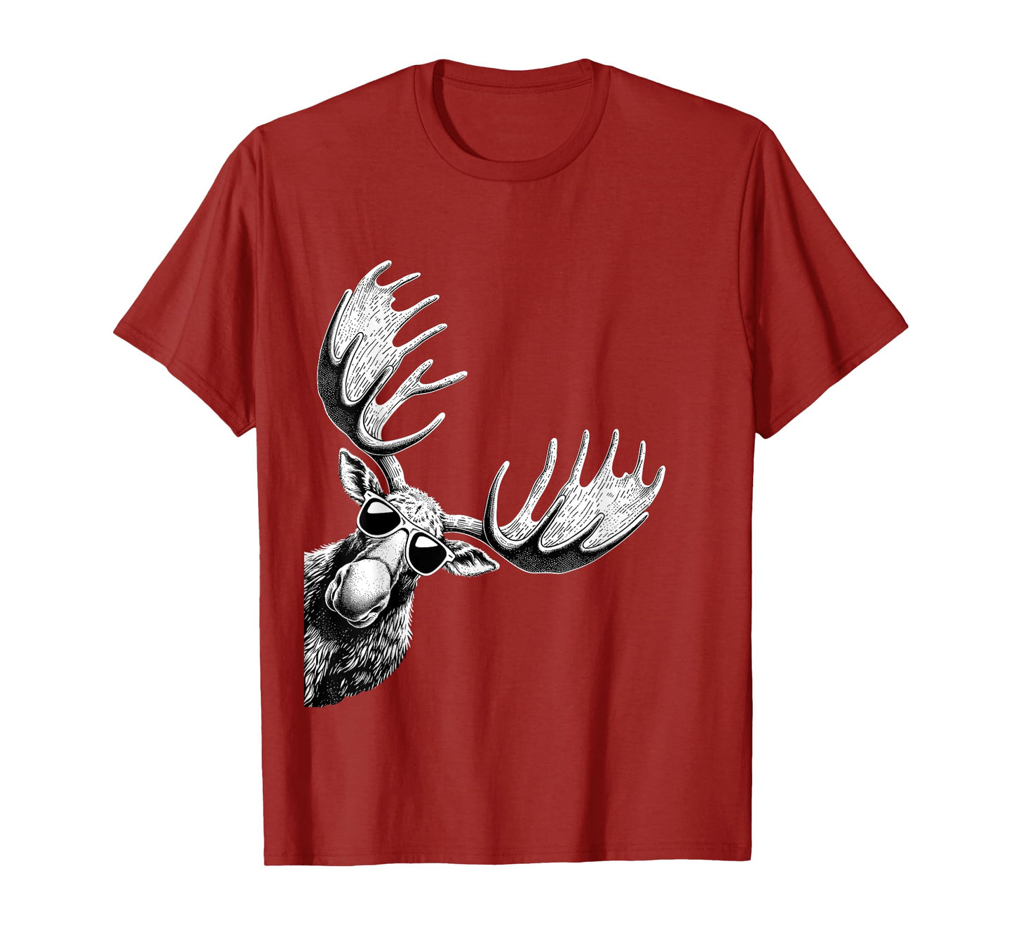 Funny Moose Wearing Sunglasses Alaska Moose Lovers T-Shirt