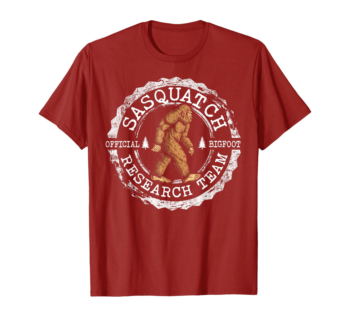 Bigfoot Research Team Vintage Sasquatch Yeti Men Women Kids T-Shirt