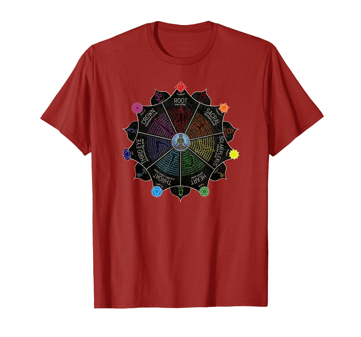 Yoga Meditation Chakra Affirmations T-Shirt