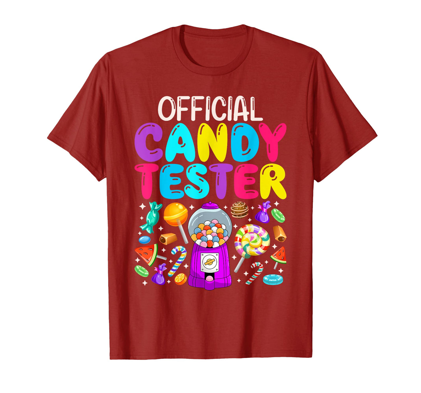 Official Candy Tester Funny Halloween Party Costume Kids T-Shirt