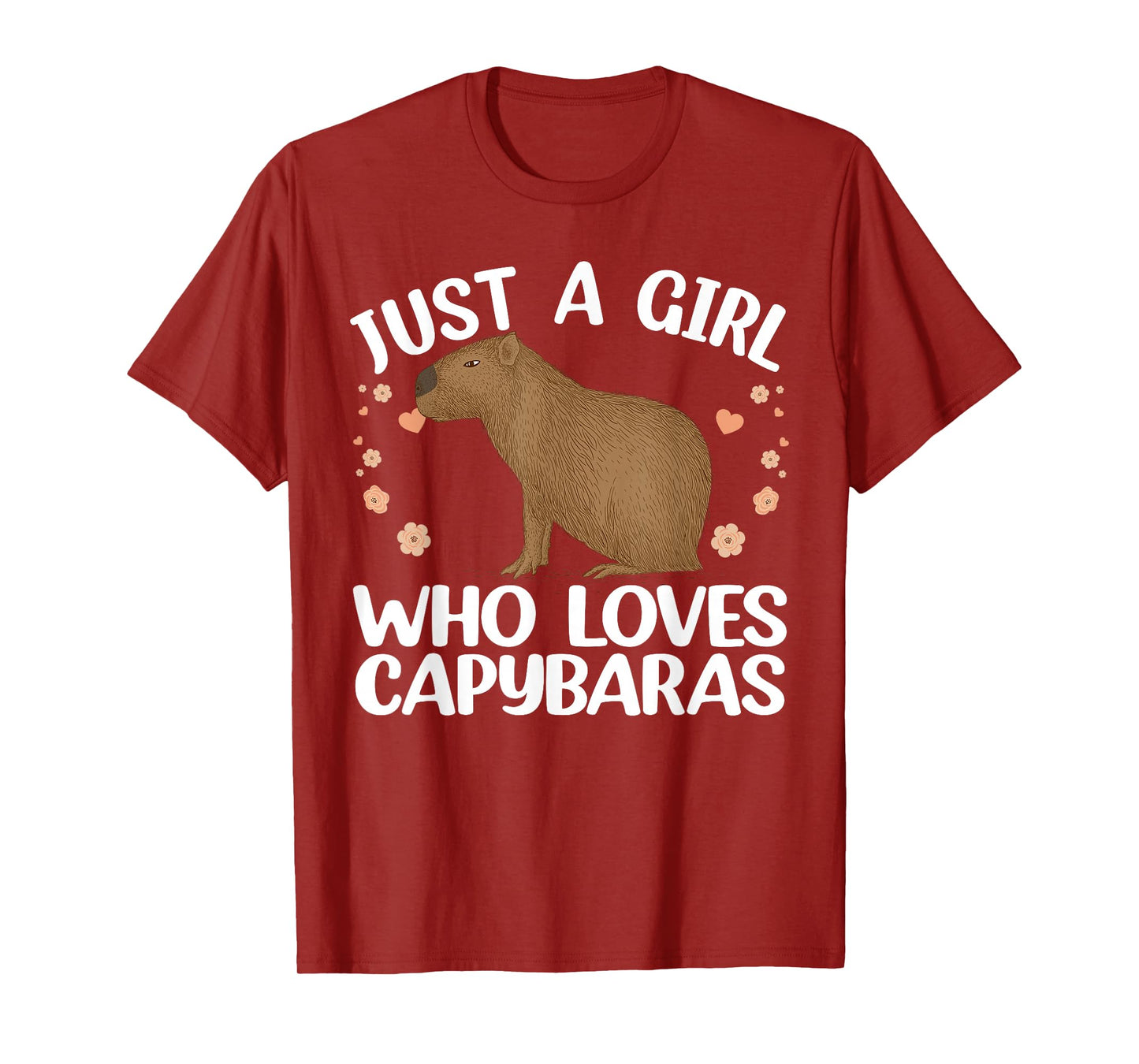 Cool Capybara Design For Women Girls Rodent Animal Capybara T-Shirt