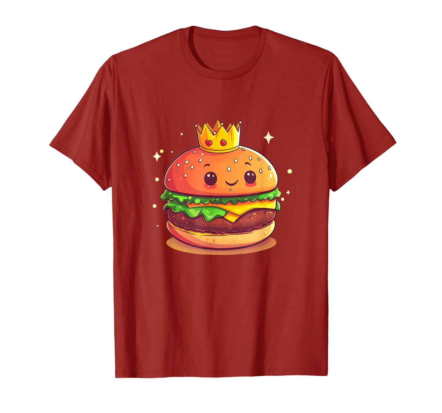 Cool Burger with Crown Costume for King T-Shirt