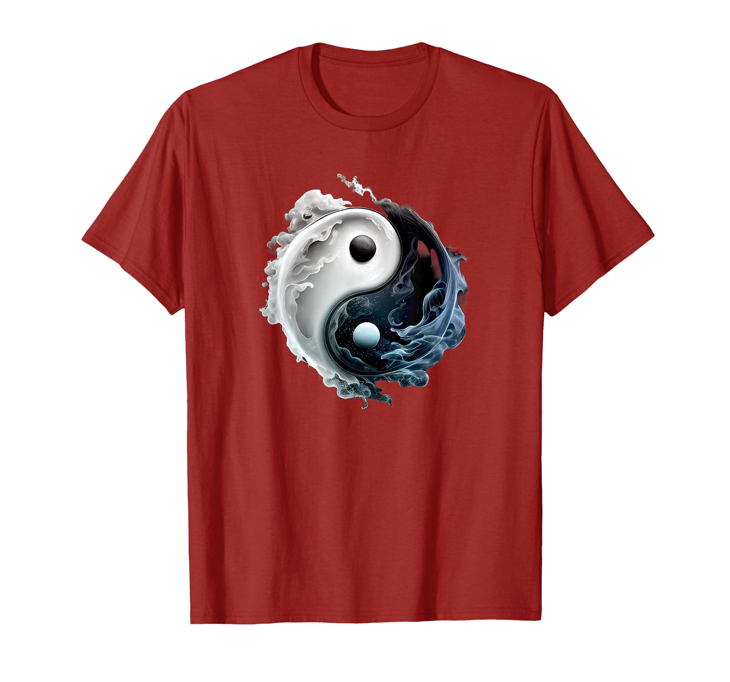 Ying Yang Whispy Feng Shui Taijitu Yin Yang T-Shirt