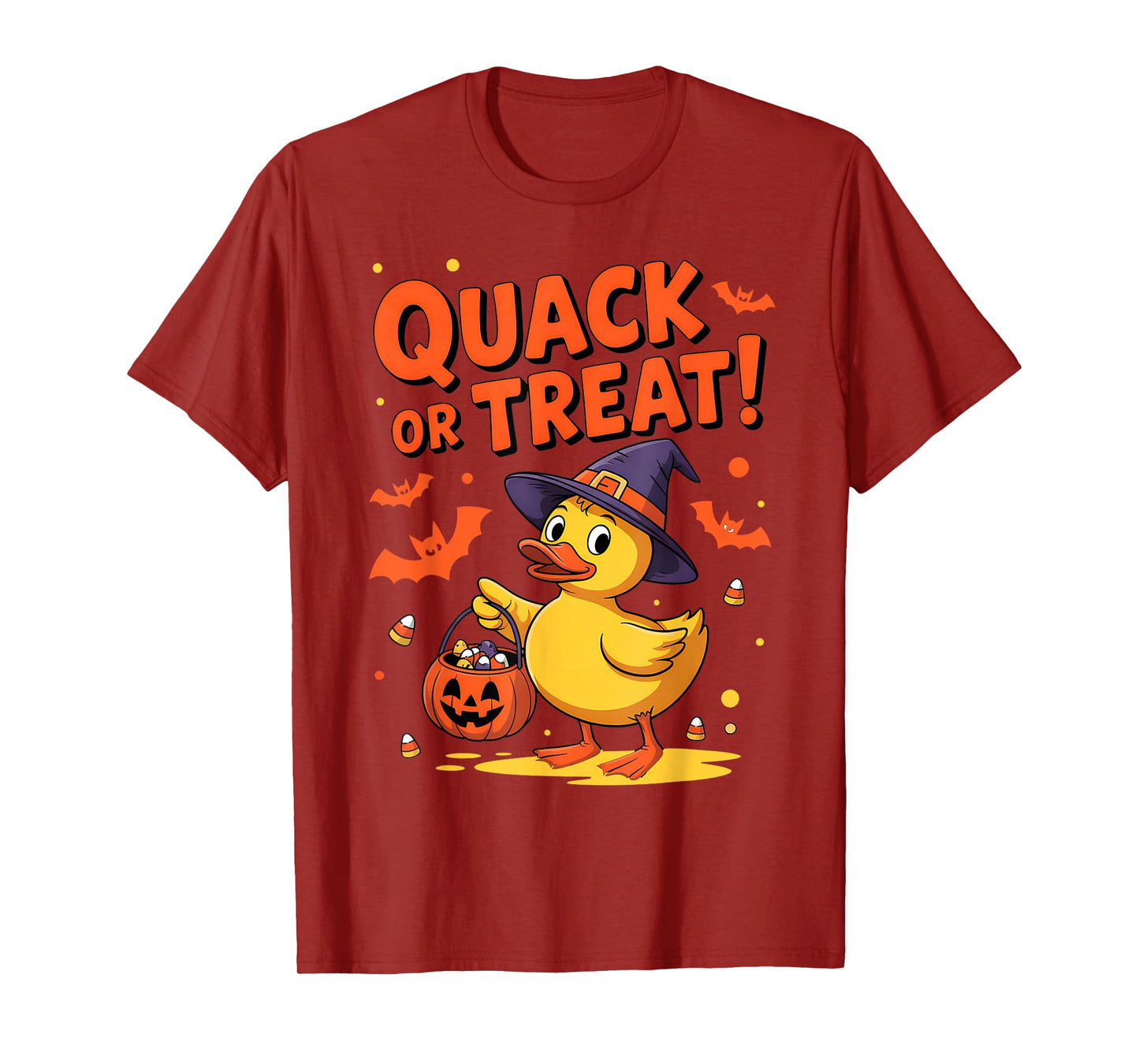 Quack or Treat Funny Rubber Duck Duckie Halloween Kids Boys T-Shirt