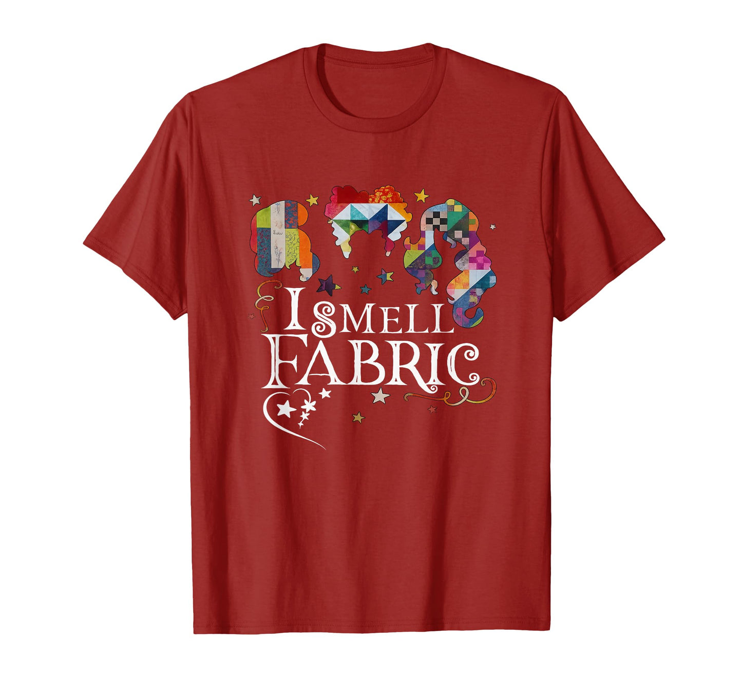Cute I Smell Fabric Buttons Quilting Quilter Sewer Sewing T-Shirt
