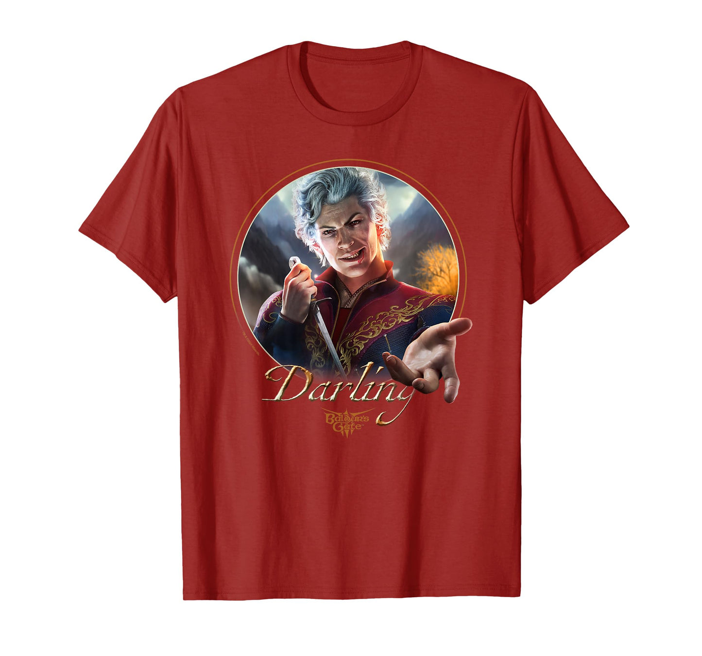 Dungeons & Dragons Darling Astarion Ancunín Vintage Portrait T-Shirt