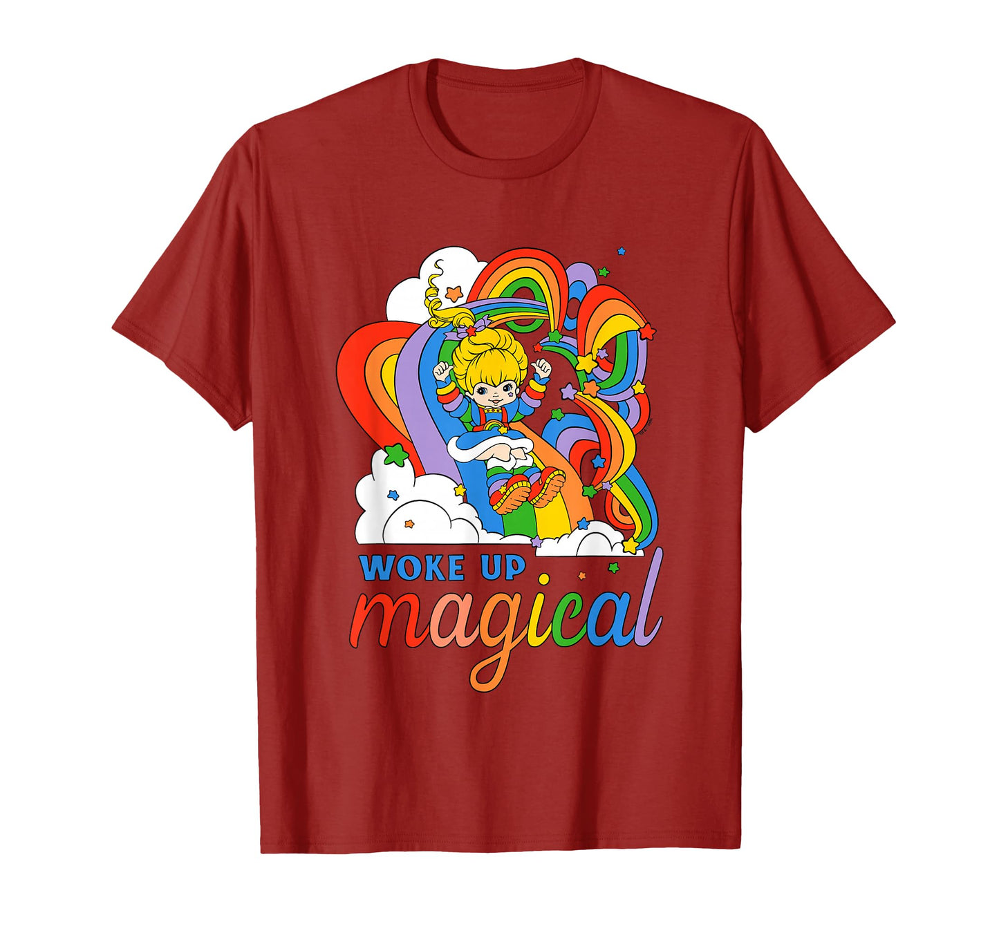 Rainbow Brite Woke Up Magical Vintage Rainbow Slide T-Shirt