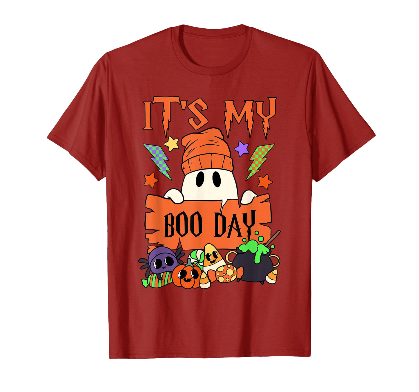 It's My Boo Day Booday Kids Cute Ghost Birthday Ghoul T-Shirt