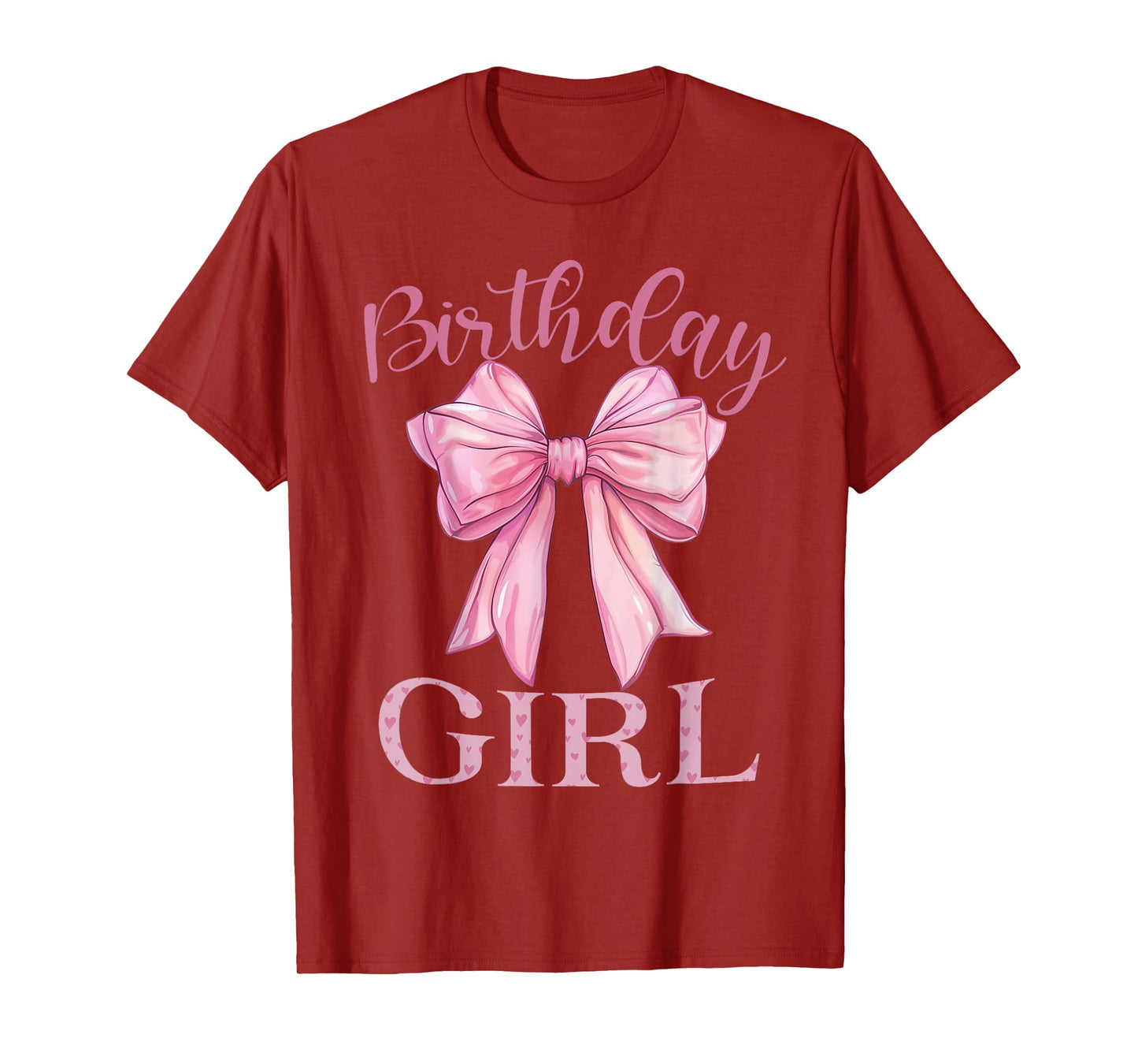 Birthday Girl Shirt Coquette Bow Birthday Party T-Shirt