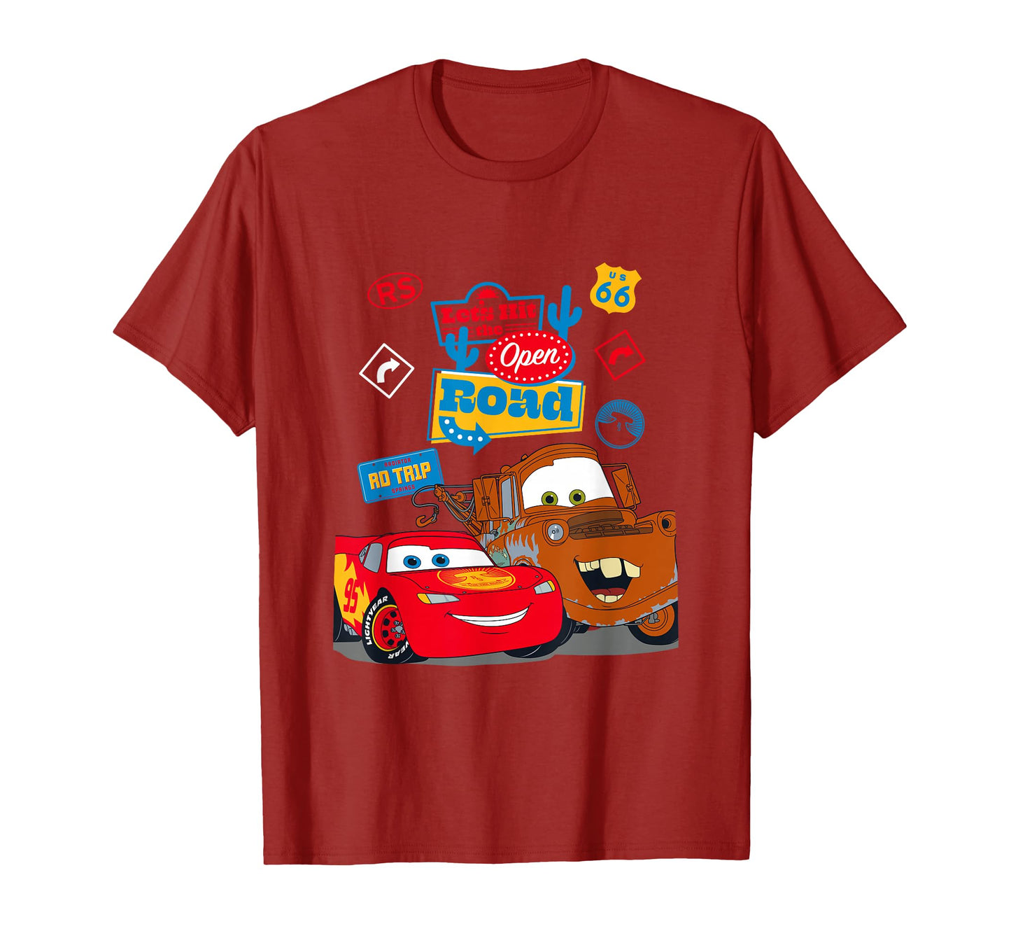 Disney Pixar Cars McQueen and Mater Roadtrip T-Shirt