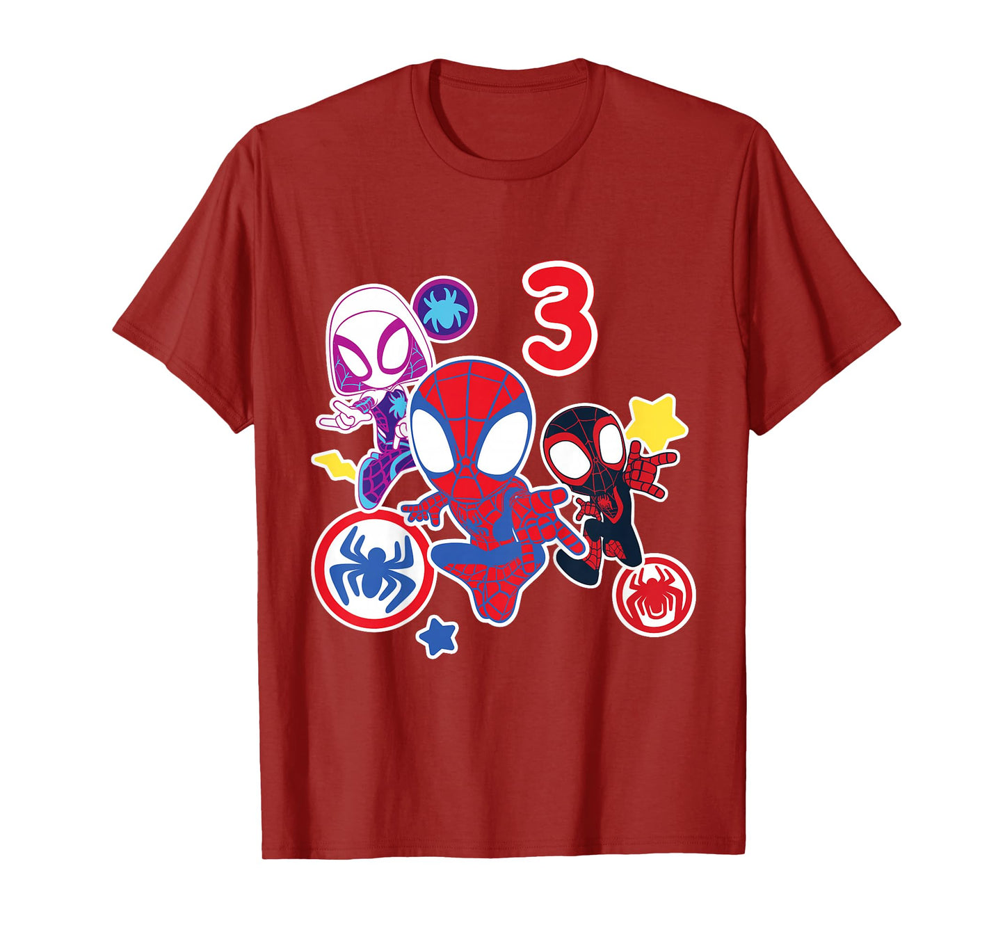 Marvel Spidey and His Amazing Friends 3 Year Old Birthday T-Shirt