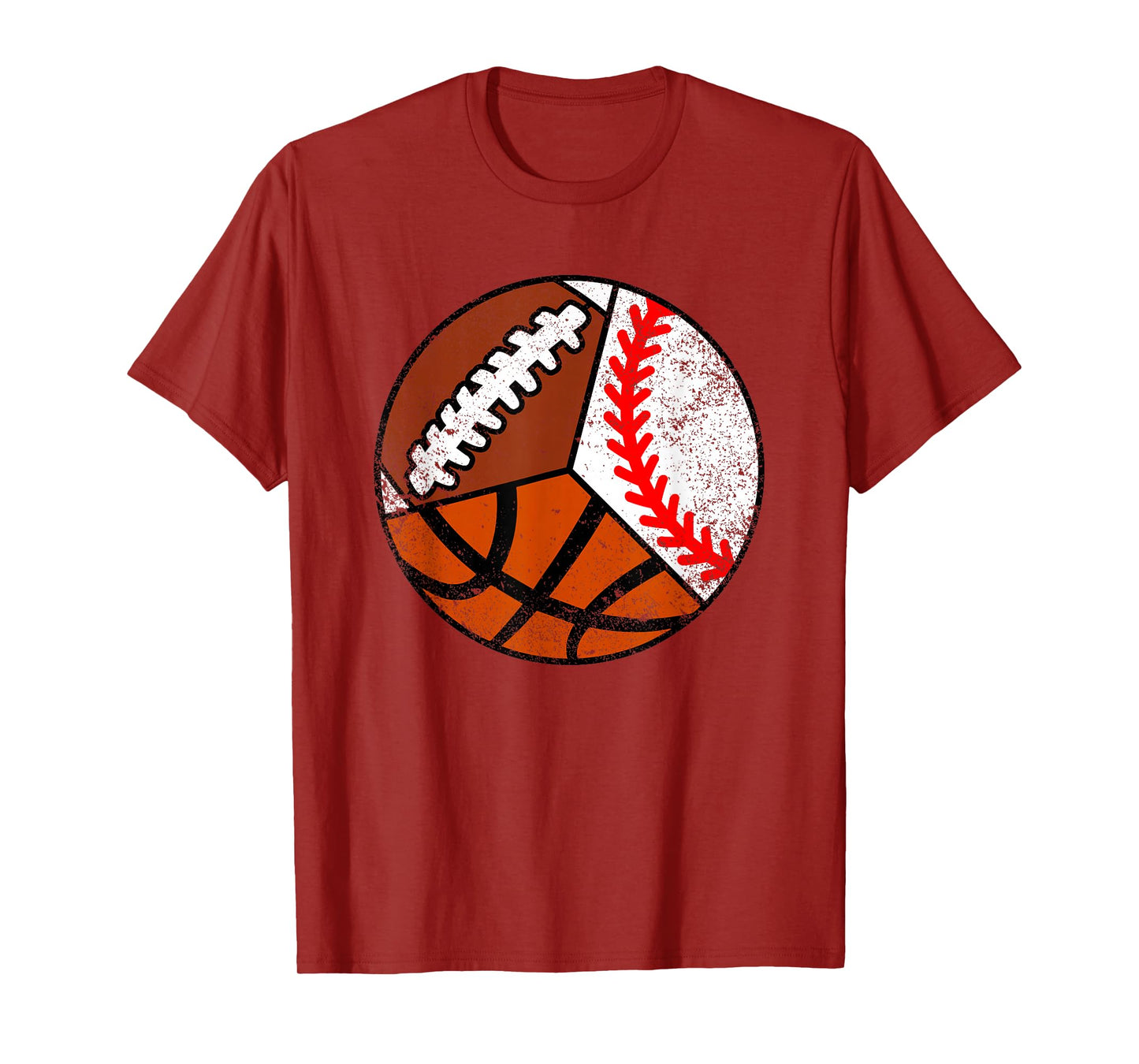 Football Baseball Basketball Player Funny Ball Sport T-Shirt