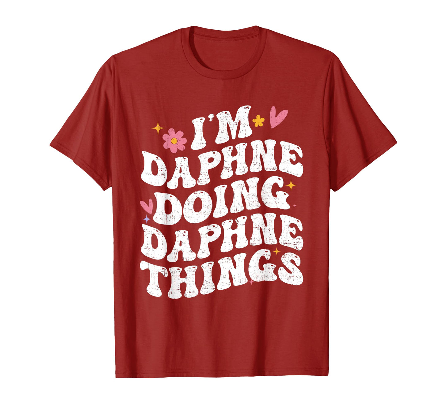 I'm Daphne Doing Daphne Things Retro Groovy Personalized T-Shirt