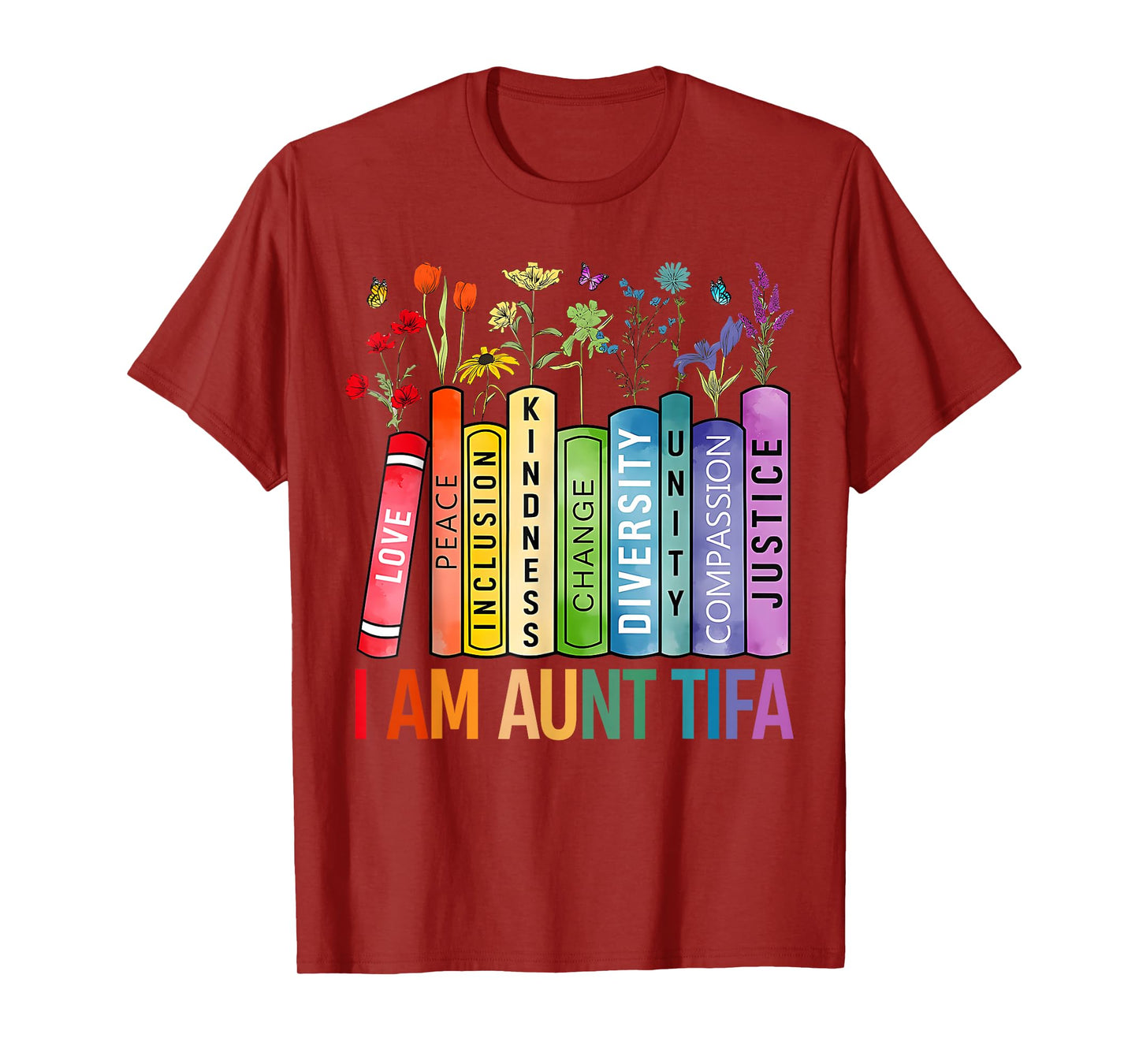 I Am Aunt Tifa Human Rights Floral Women Men Protest T-Shirt