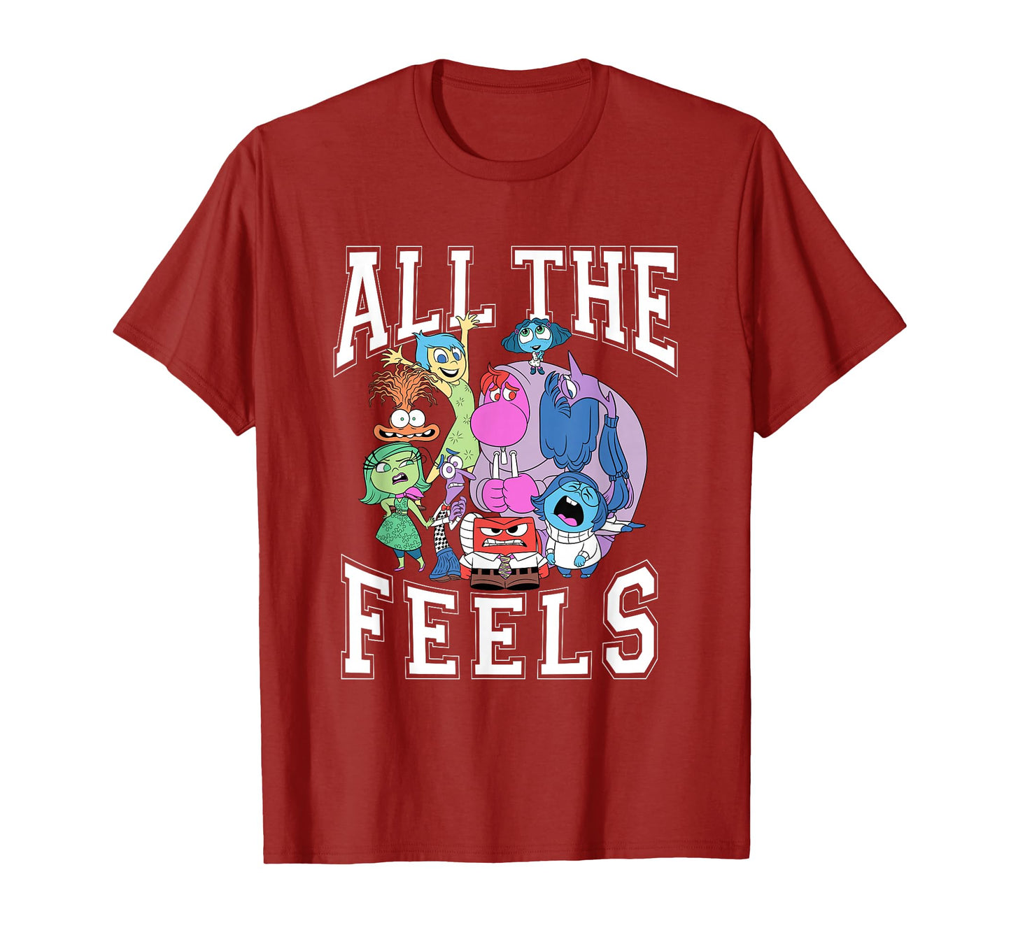 Disney Pixar Inside Out 2 All The Feels T-Shirt