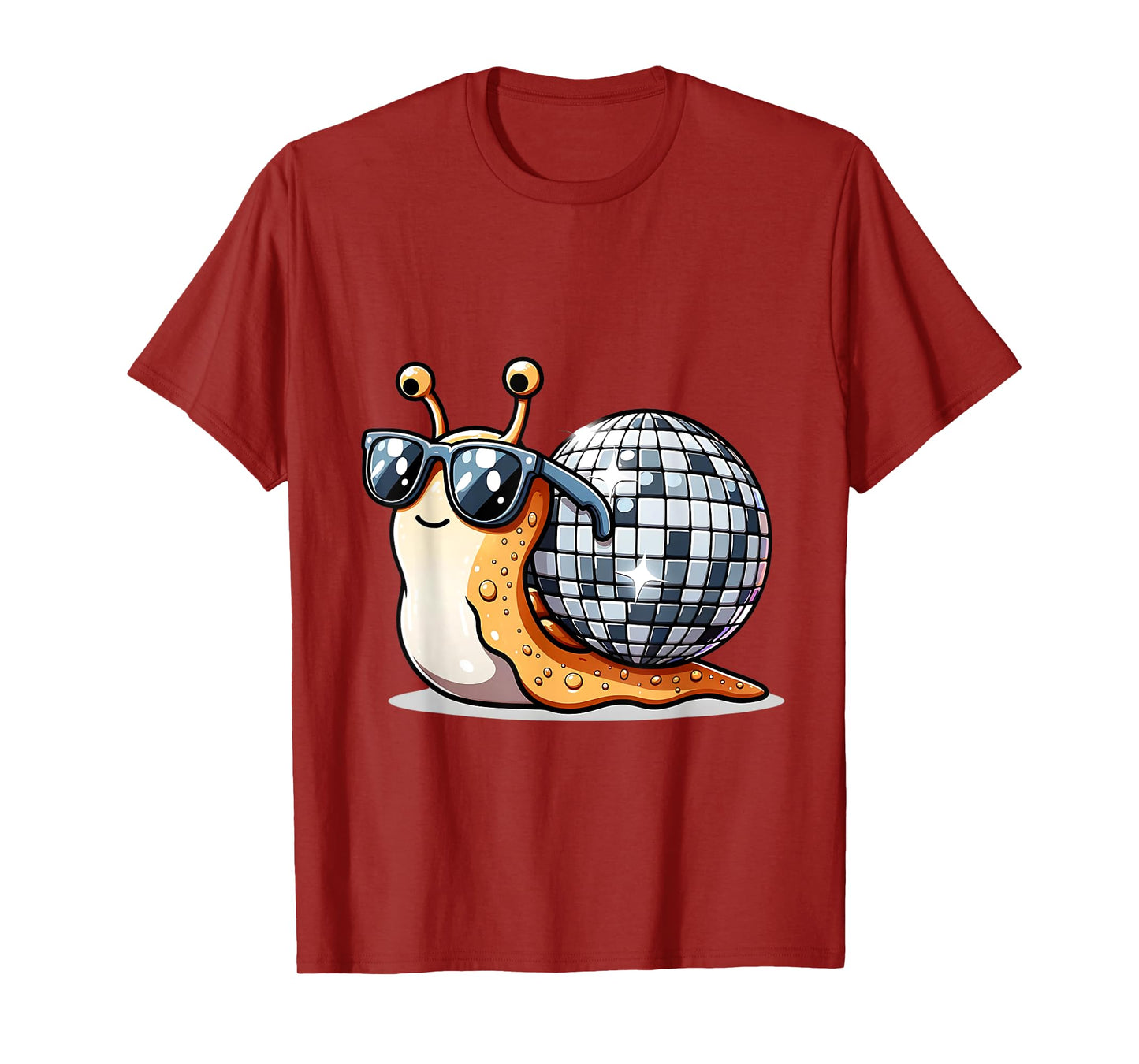 Disco Snail Funny Retro Cool Party T-Shirt