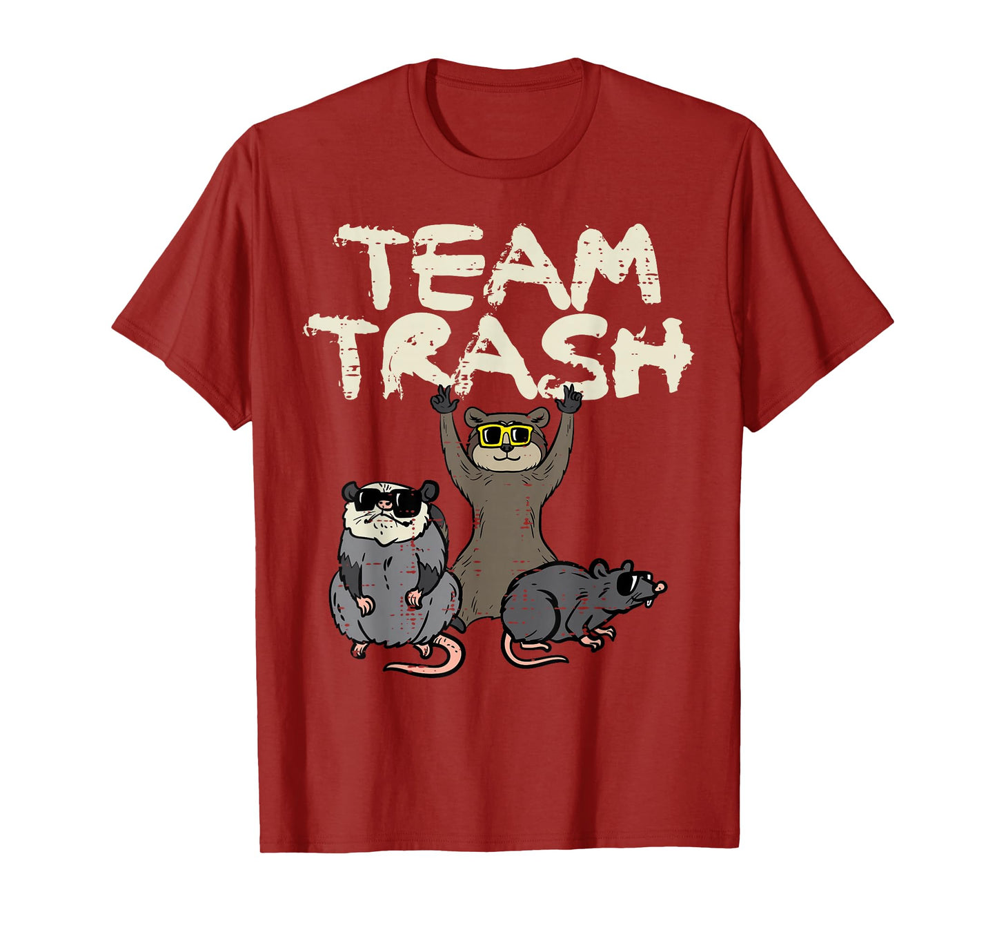 Team Trash Opossum Raccoon Possum Street Cat Men Kids Women T-Shirt