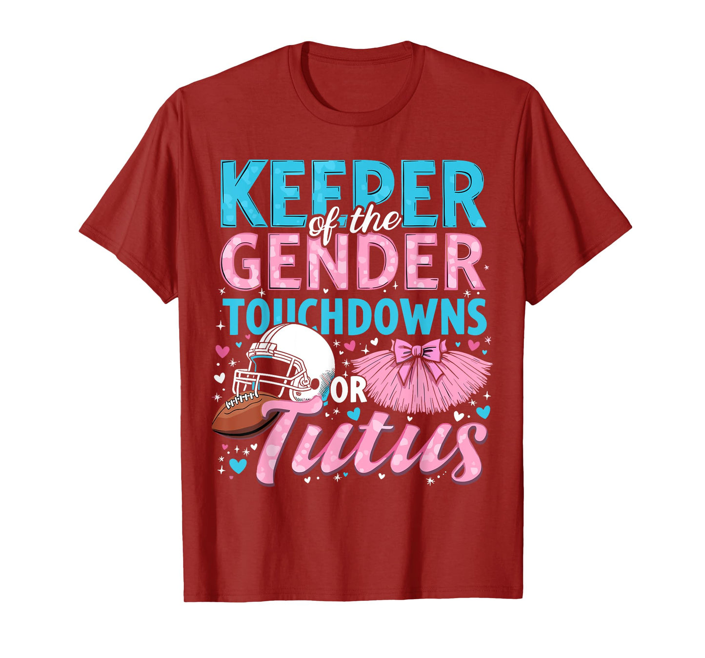 Touchdowns or Tutus Gender Reveal T-Shirt