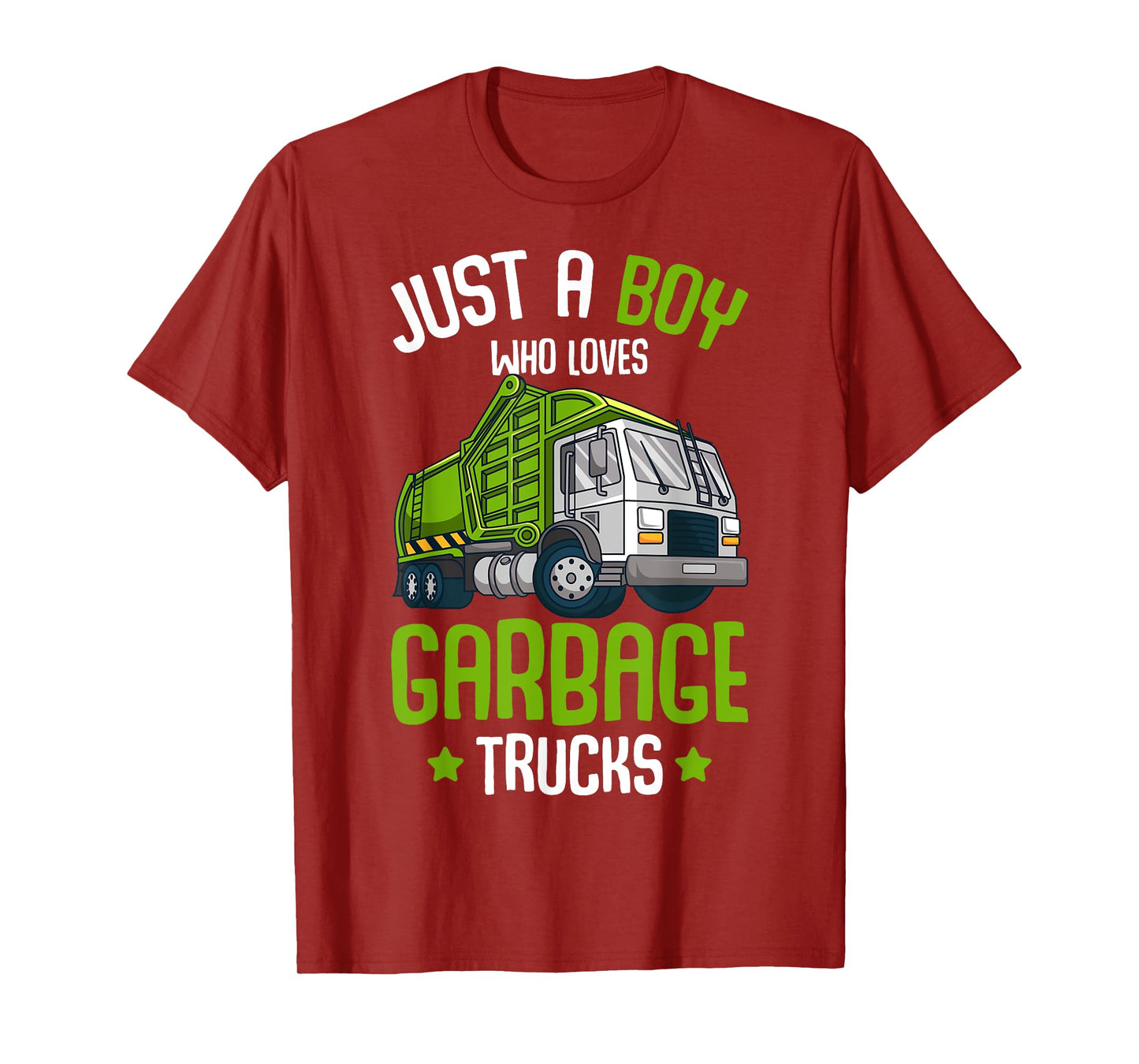 Just a Boy who loves Garbage Trucks Kids Boys T-Shirt