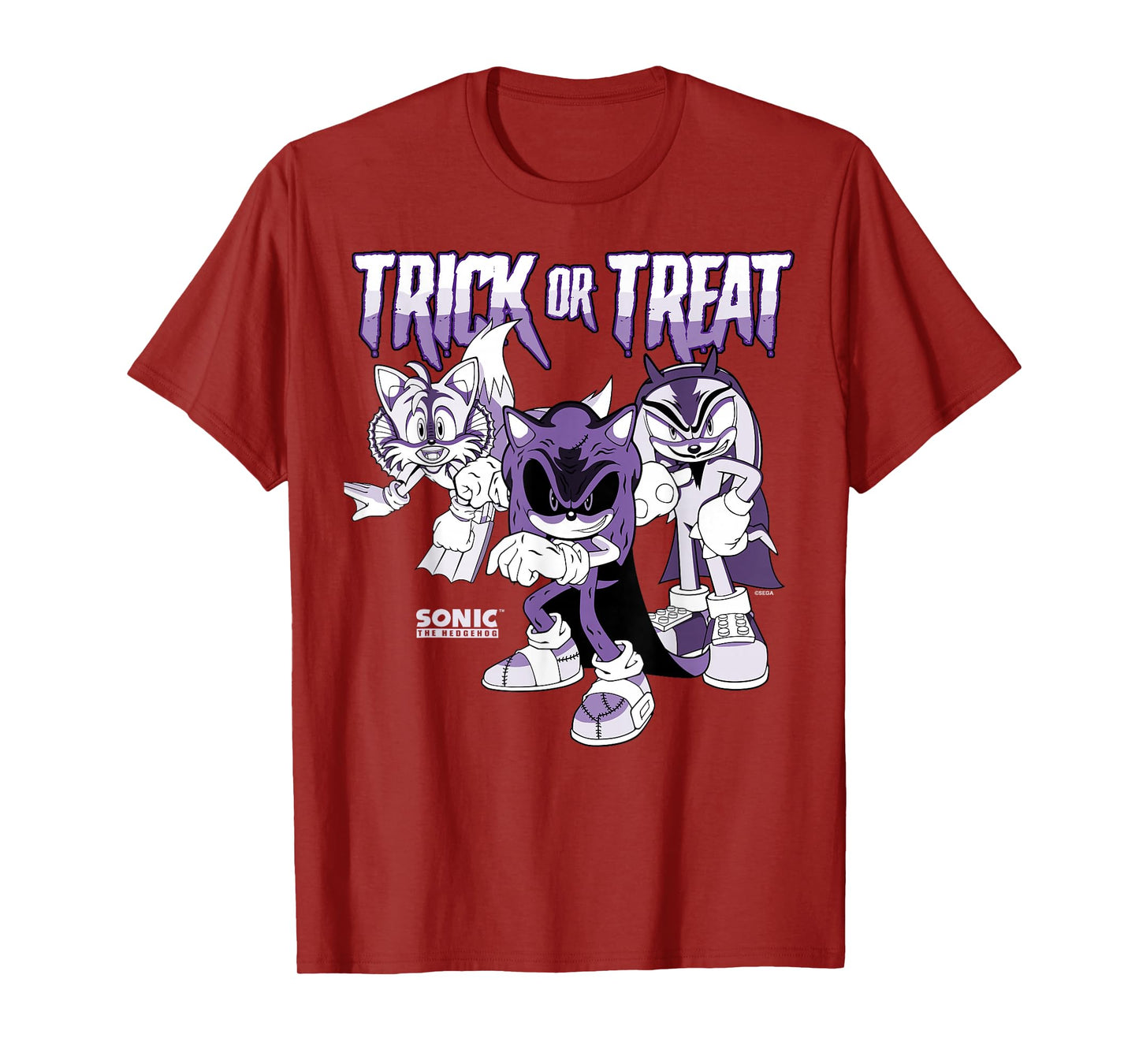 Sonic The Hedgehog Halloween Trick Or Treat Monster Costumes T-Shirt
