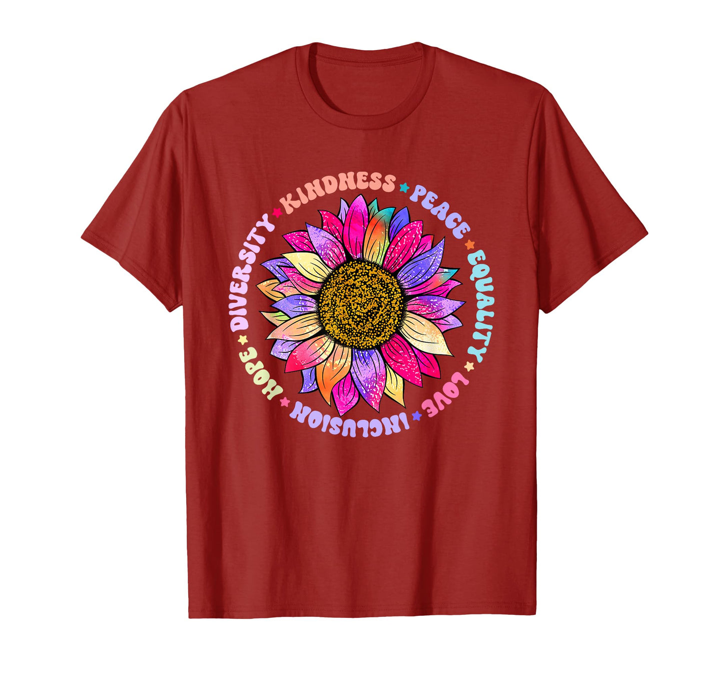 Kindness Peace Equality Love Hope Diversity Human Rights T-Shirt