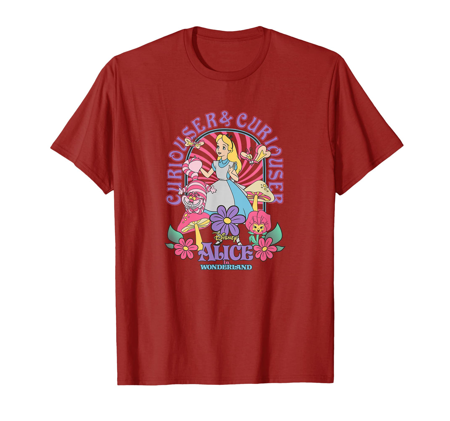Disney Alice In Wonderland Colorful Garden T-Shirt