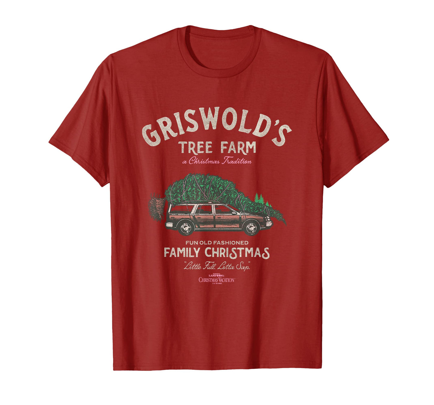 National Lampoon's Christmas Vacation T-Shirt - Unisex-Adults, Black, Small, Short Sleeve, Crew Neck, Classic Fit, Blended Fabric