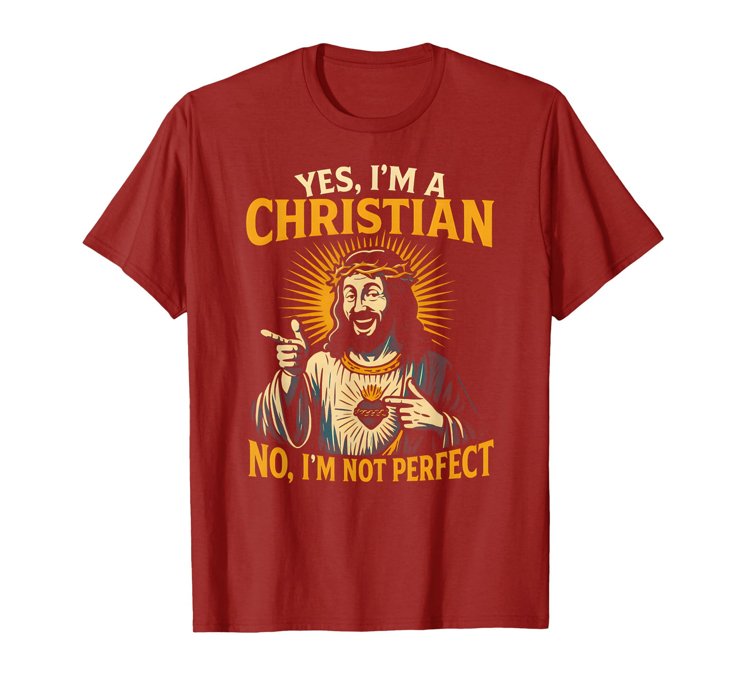 Christian Humor Not Perfect Cool Mens Religious Faith T-Shirt