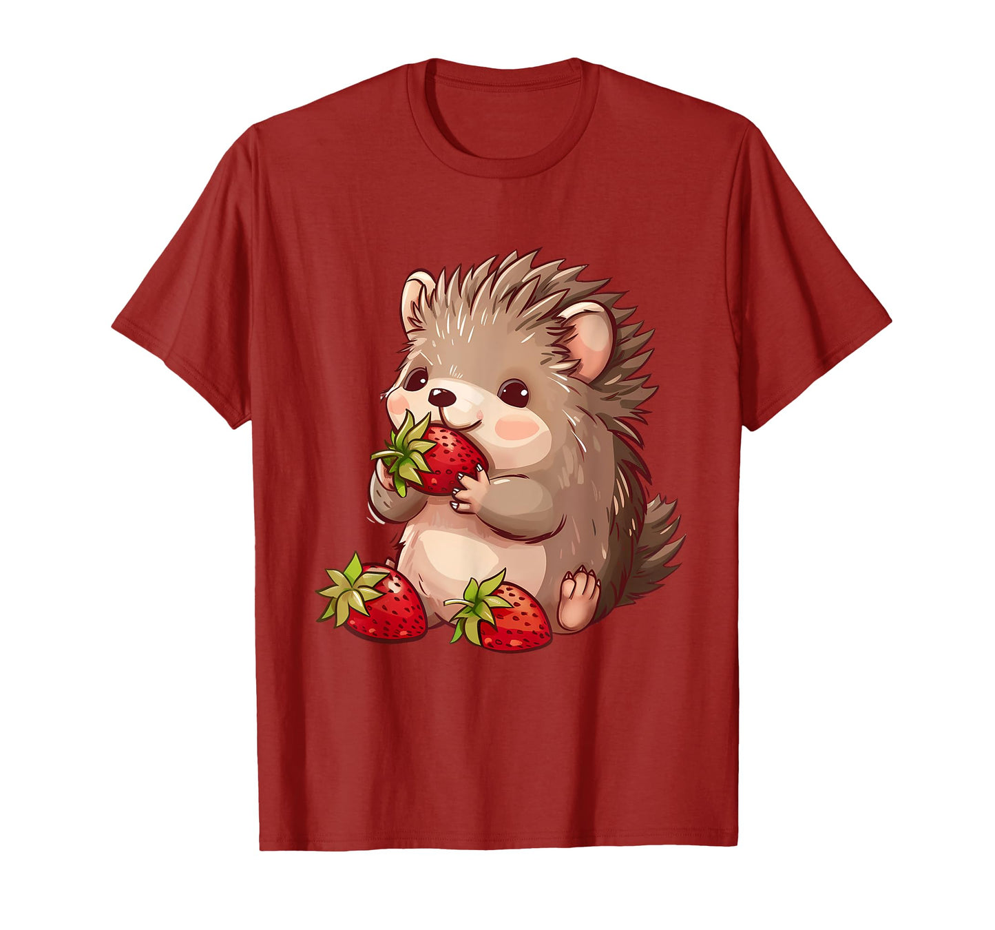 Strawberry Hedgehog Cute Hedgehog Strawberries Wildlife T-Shirt