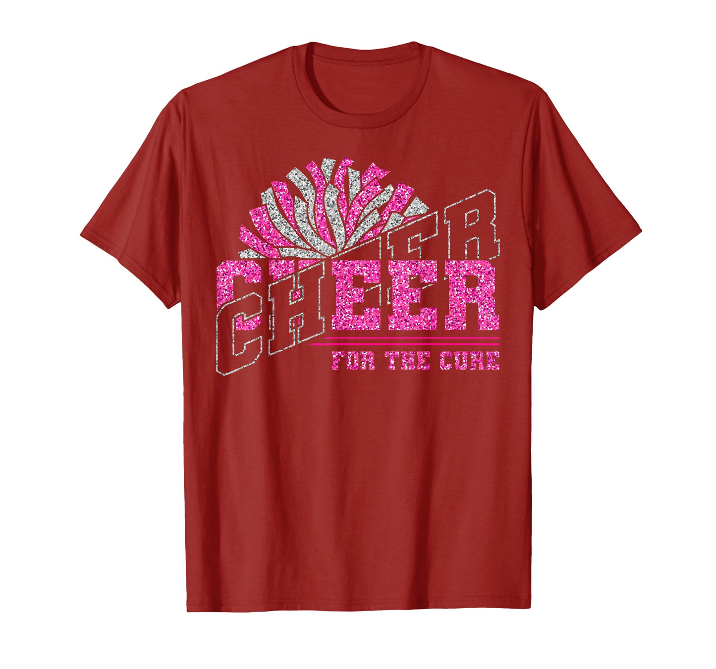 Cheer for The Cure Breast Cancer Awareness Cheer Mom Mama T-Shirt