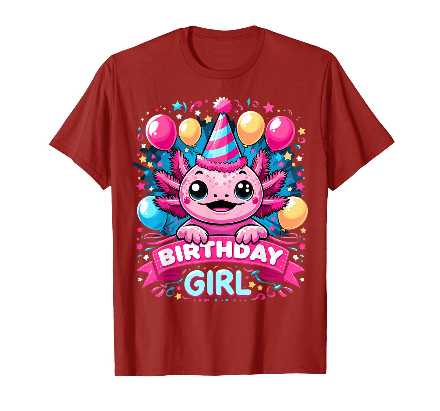Axolotl Lover Birthday Boy Axolotls T-Shirt