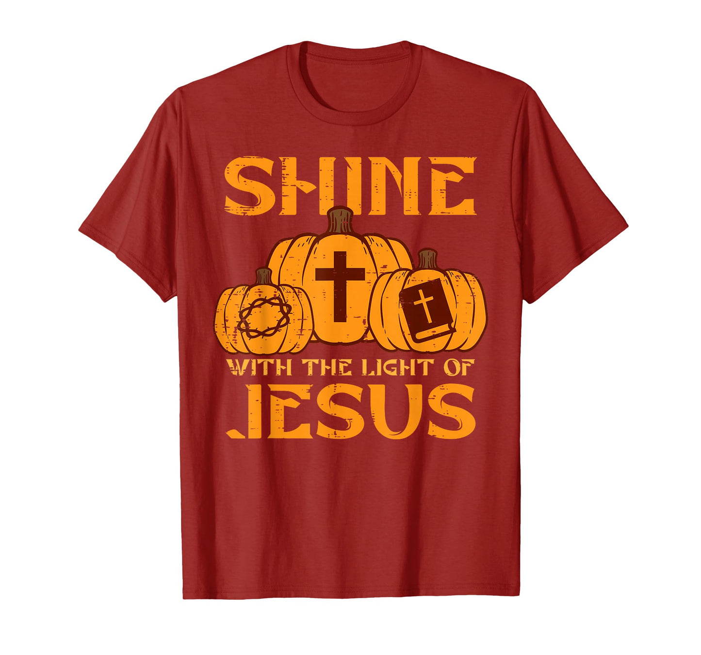 Halloween Shine With Light Jesus Christian Men Women Kids T-Shirt
