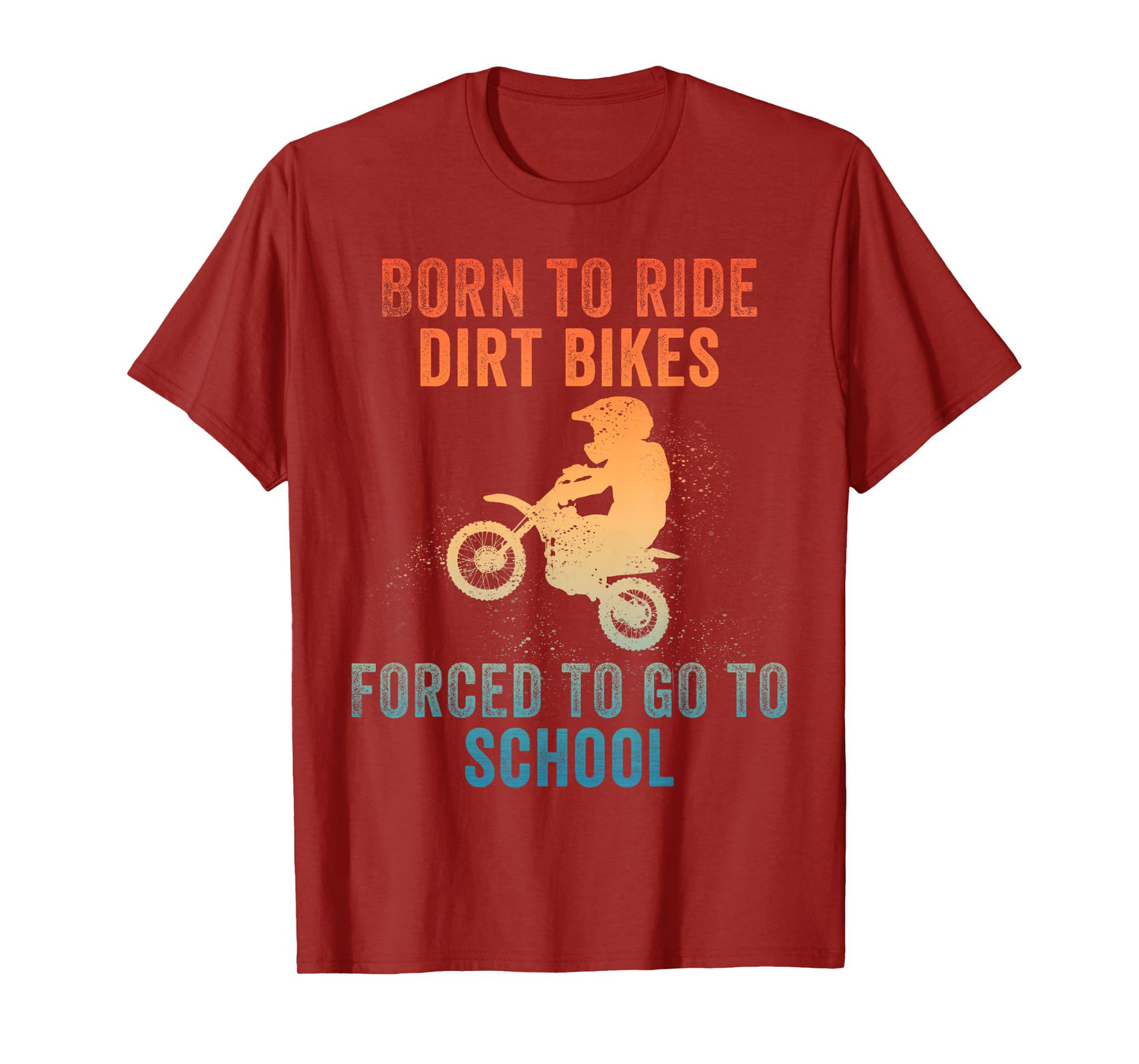 Funny Dirt Bike Art for Boys Girls Motocross Dirt Bike Rider T-Shirt
