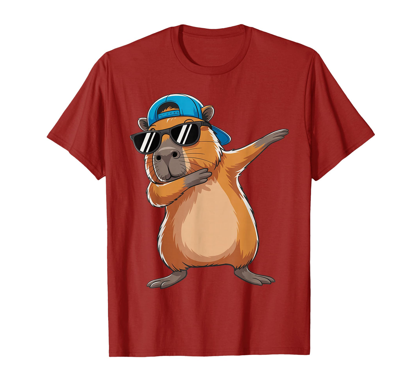 Cute Dabbing Capybara Animal Boys Men Toddler Kids T-Shirt