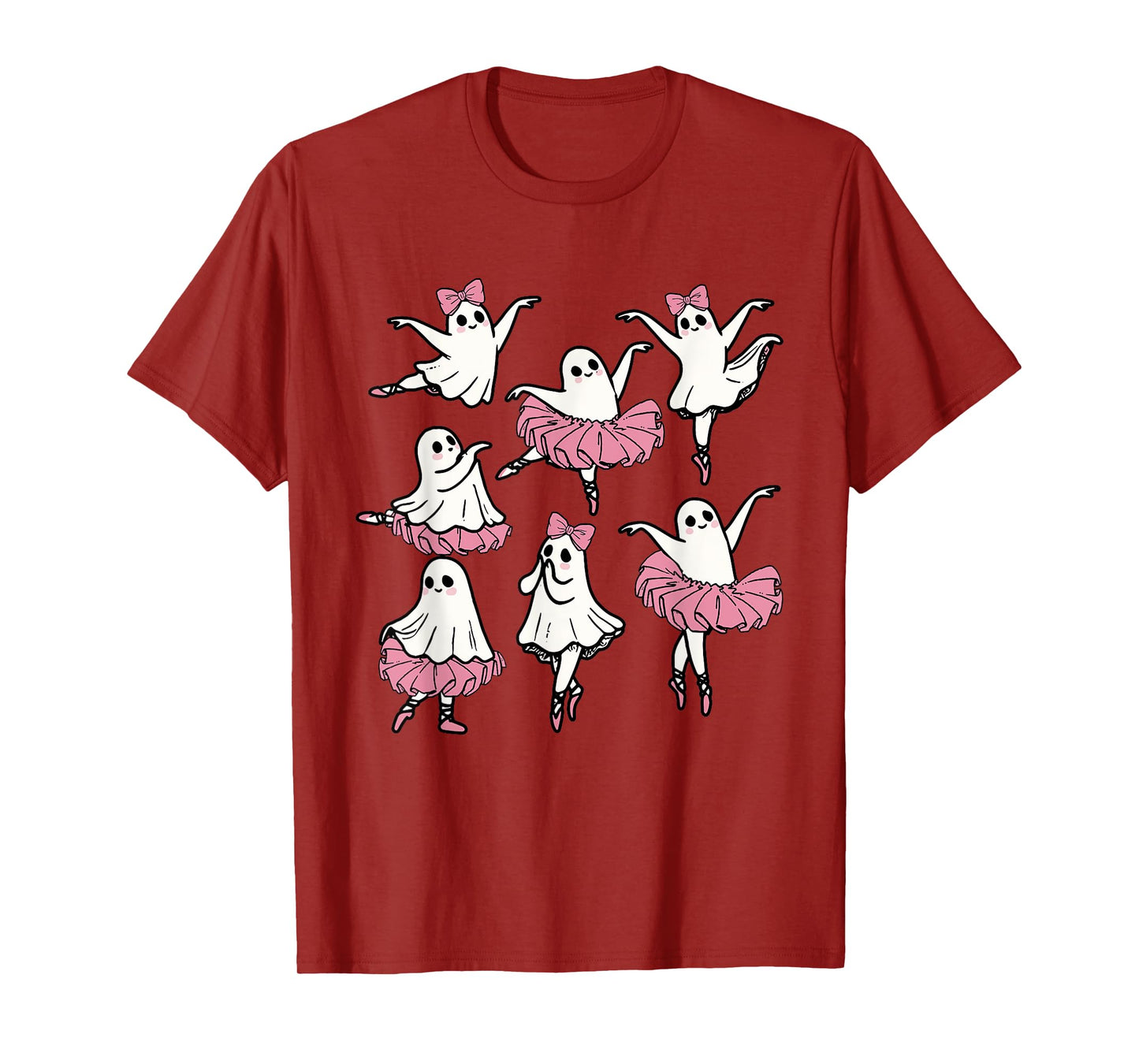 Ballet Ghost Dancer Cute Boo Dancing Halloween T-Shirt