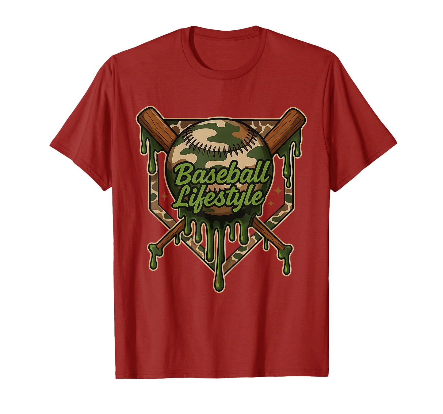 Baseball Lifestyle 101 Apparel Youth Baseball Drip Ice Cream T-Shirt
